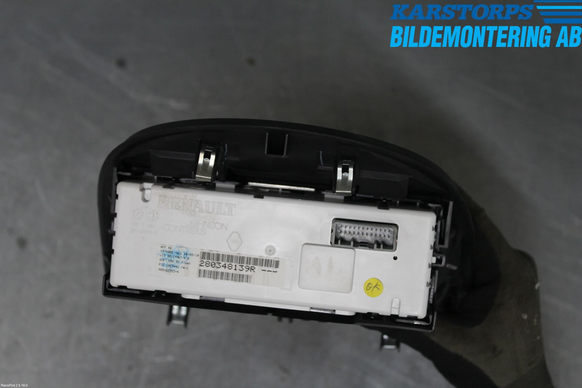 Renault CLIO III  09-12 Multifunktionsdisplay