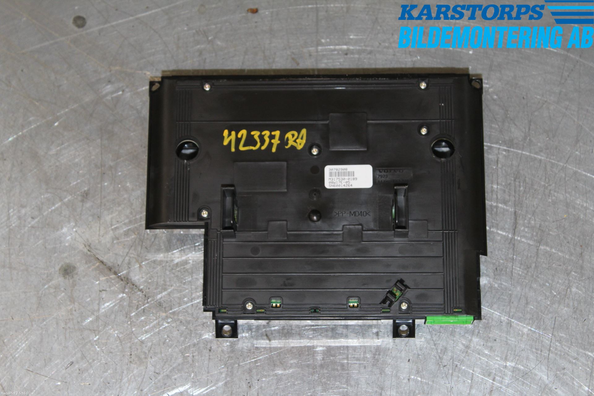 Volvo V70 08-13 Värmereglage