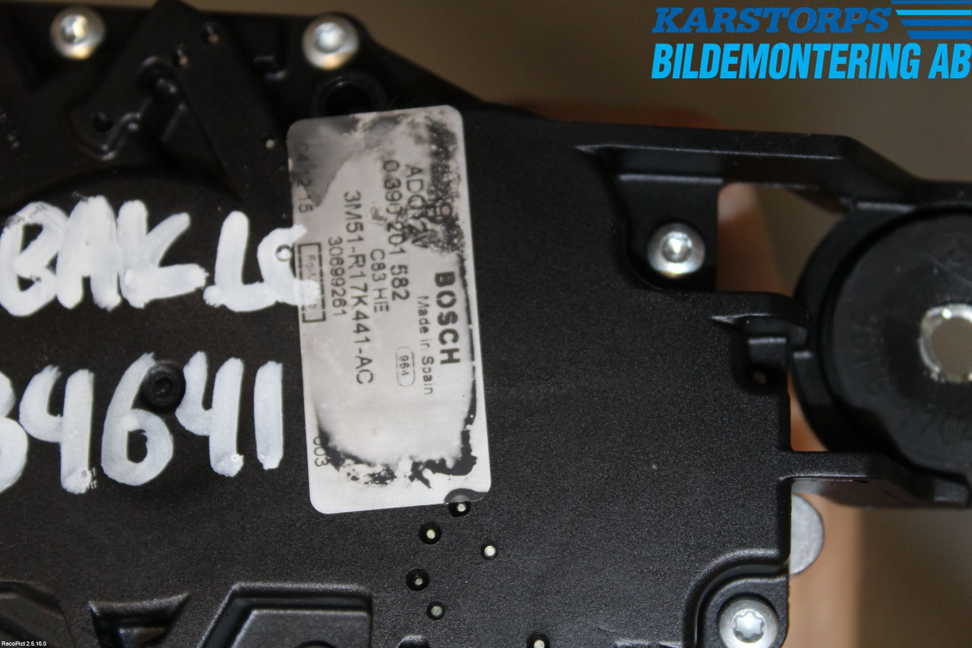 Volvo V50 04-07 Torkarmotor Baklucka