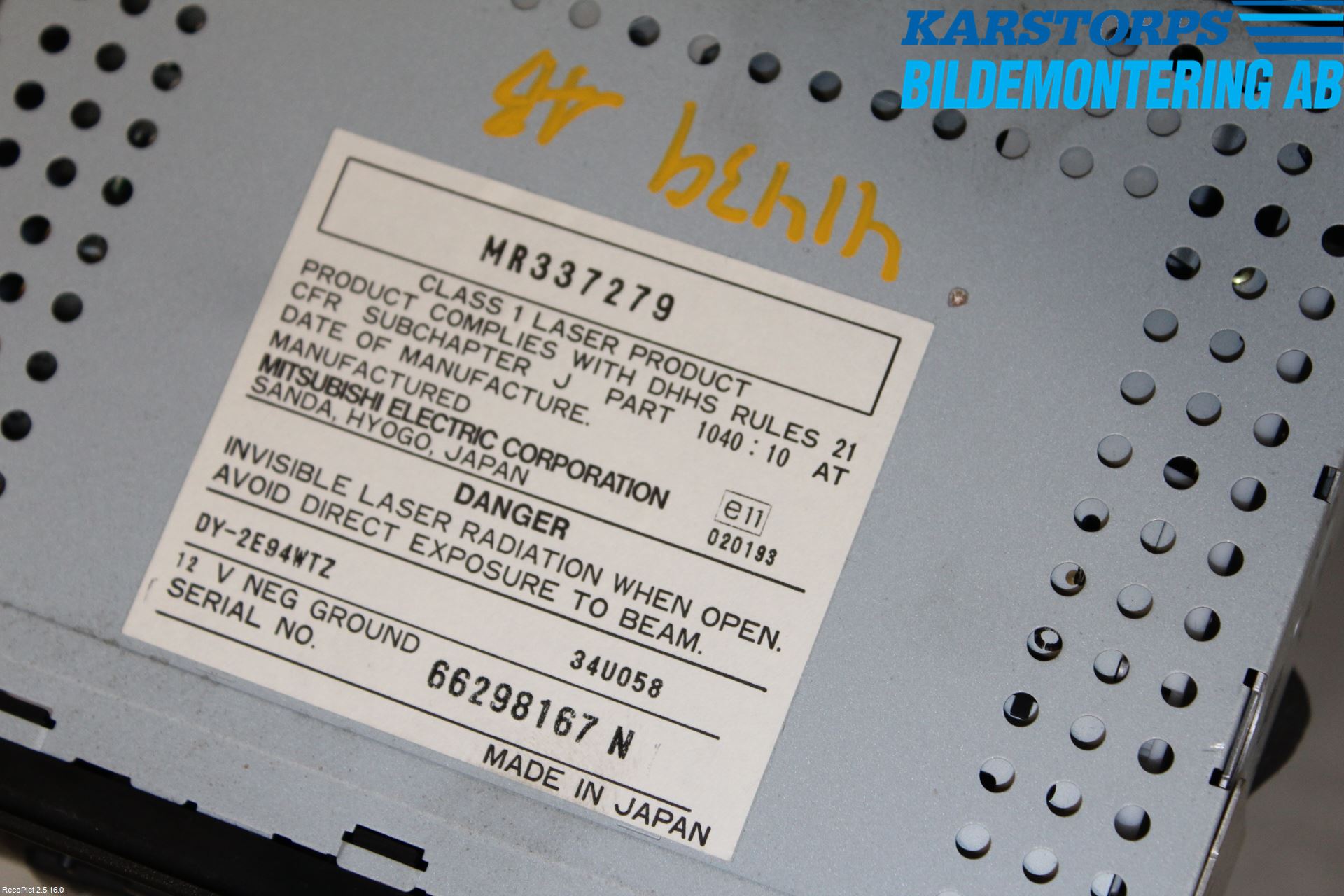 Mitsubishi PAJERO 06-15 Cd Radio - Multimediapanel