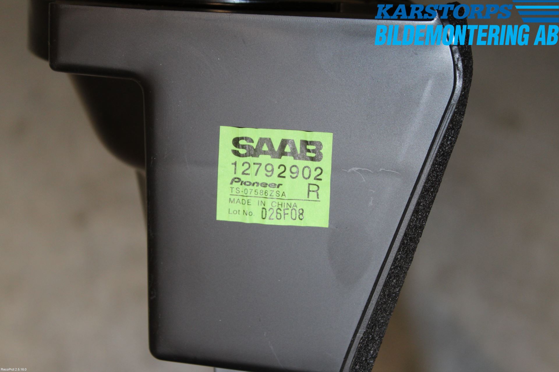 Saab 9-3 VER 2 Högtalare