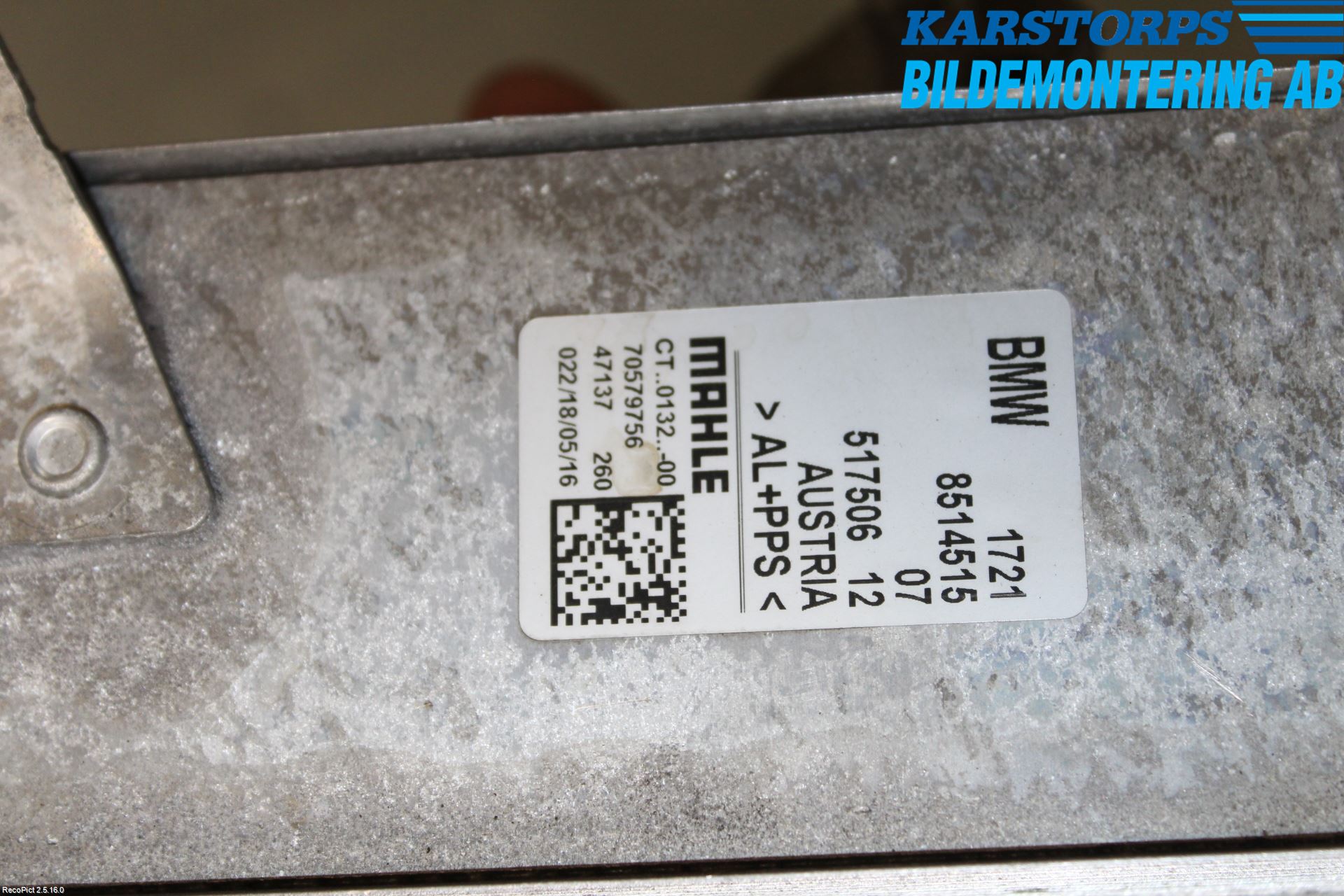 BMW 3 F30/F31/F80 12-19 Oljekylare Automat