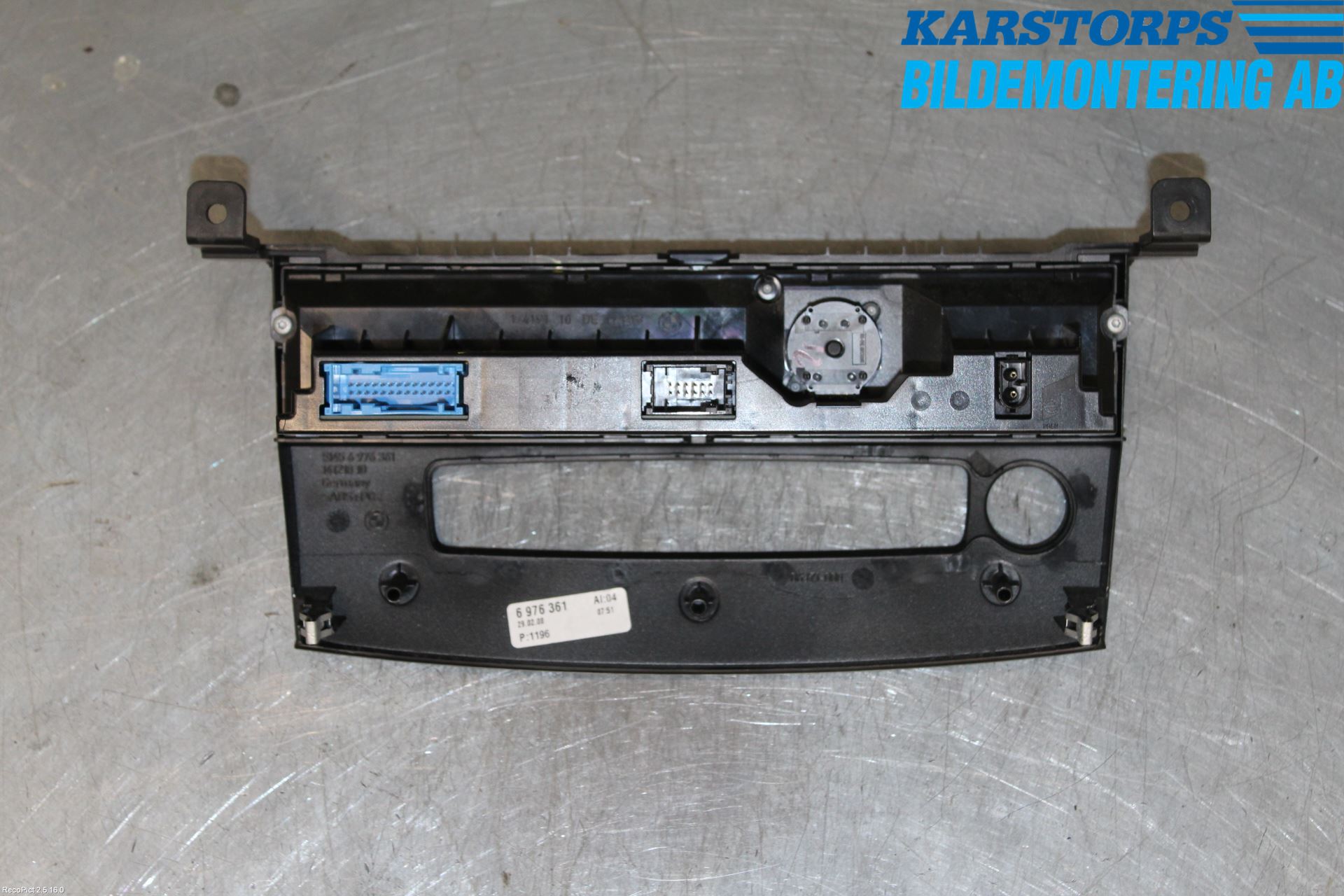 BMW 5 E60/61 Sed/Tou 02-10 Värmereglage