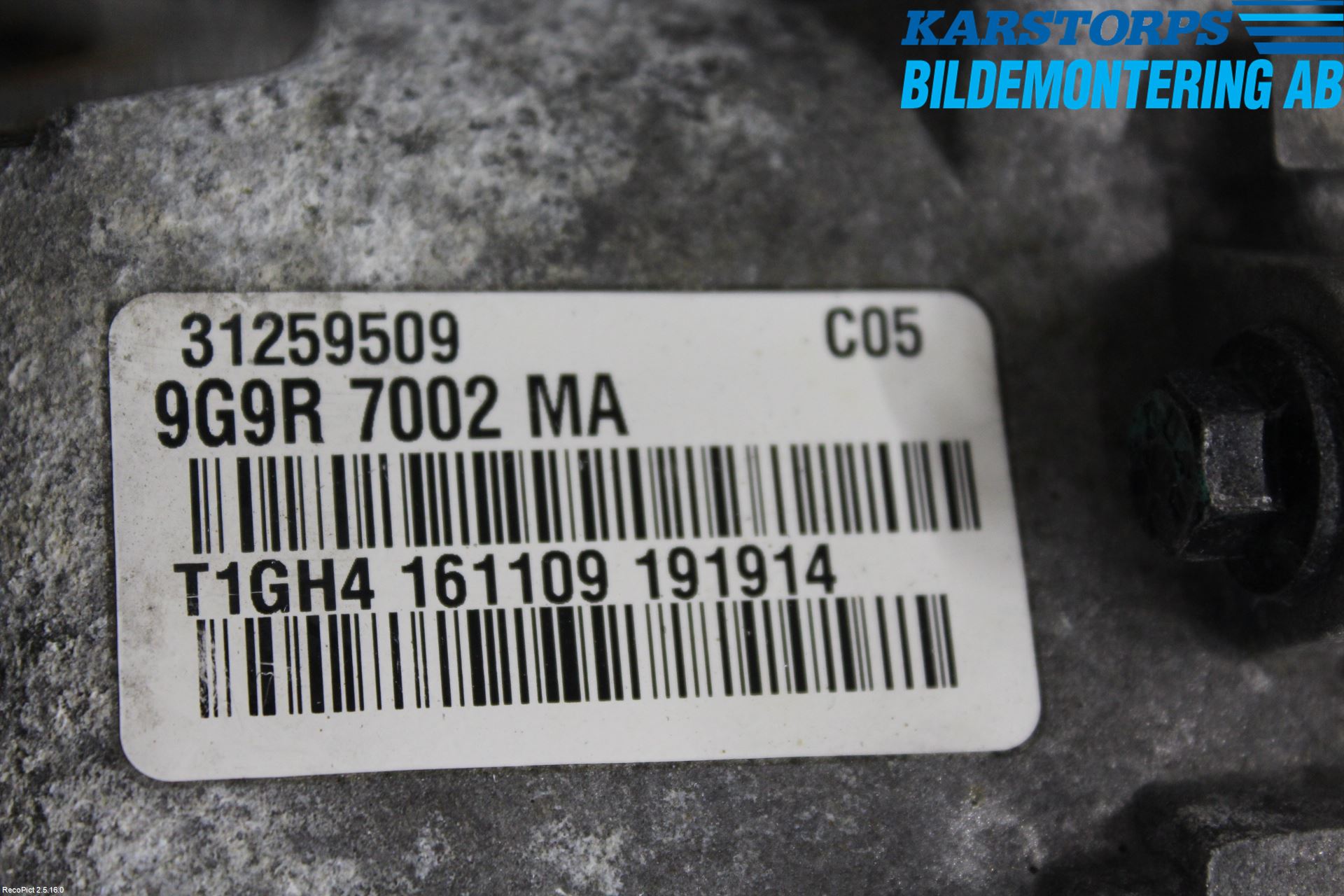 Volvo V70 08-13 Växellåda Man 6 Vxl