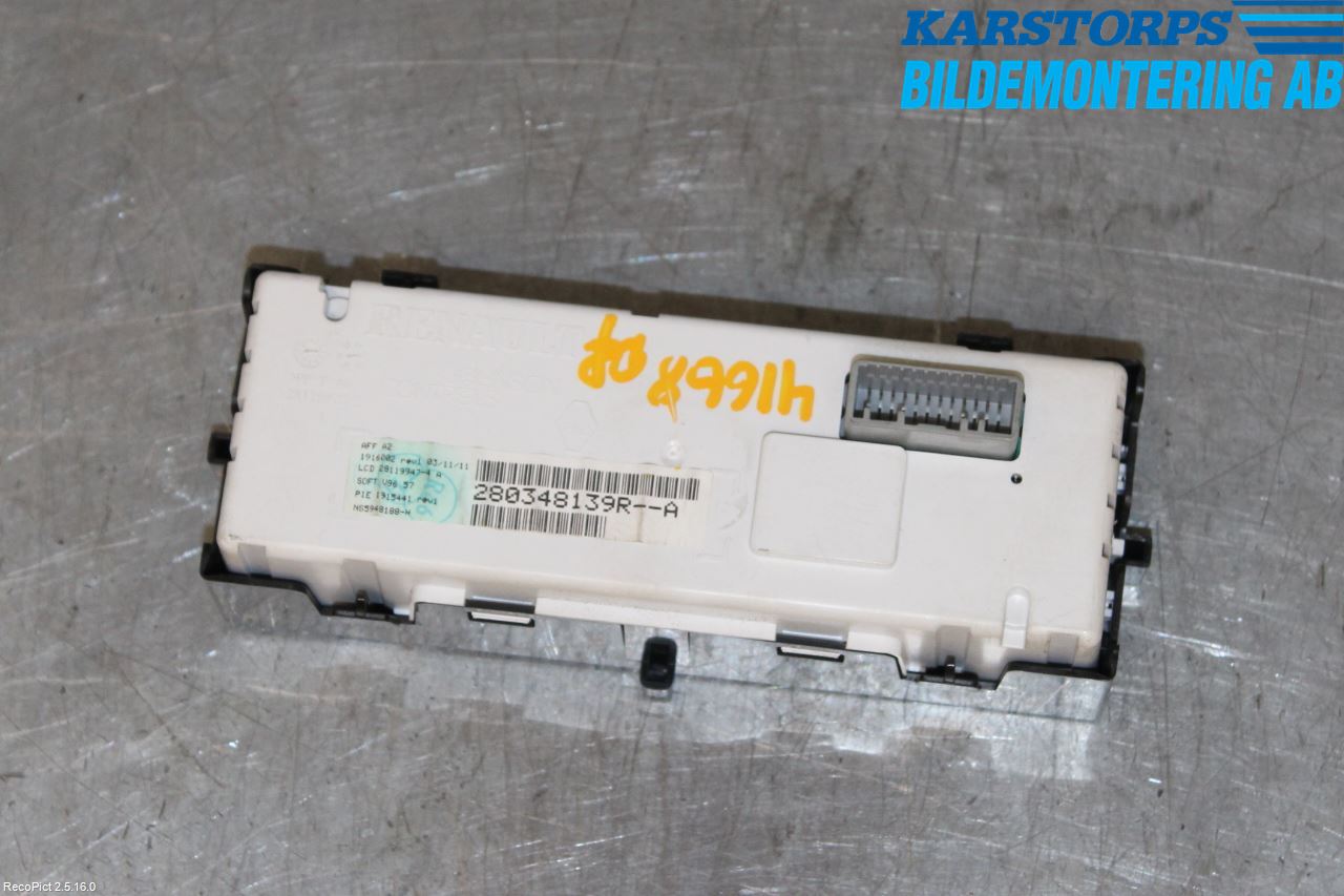 Renault CLIO III  09-12 Kontrolldisplay