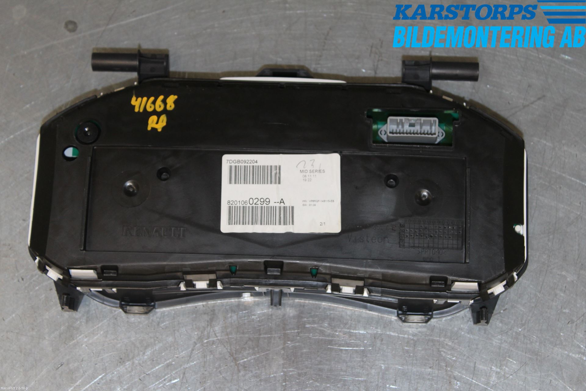 Renault CLIO III  09-12 Instrument Komb