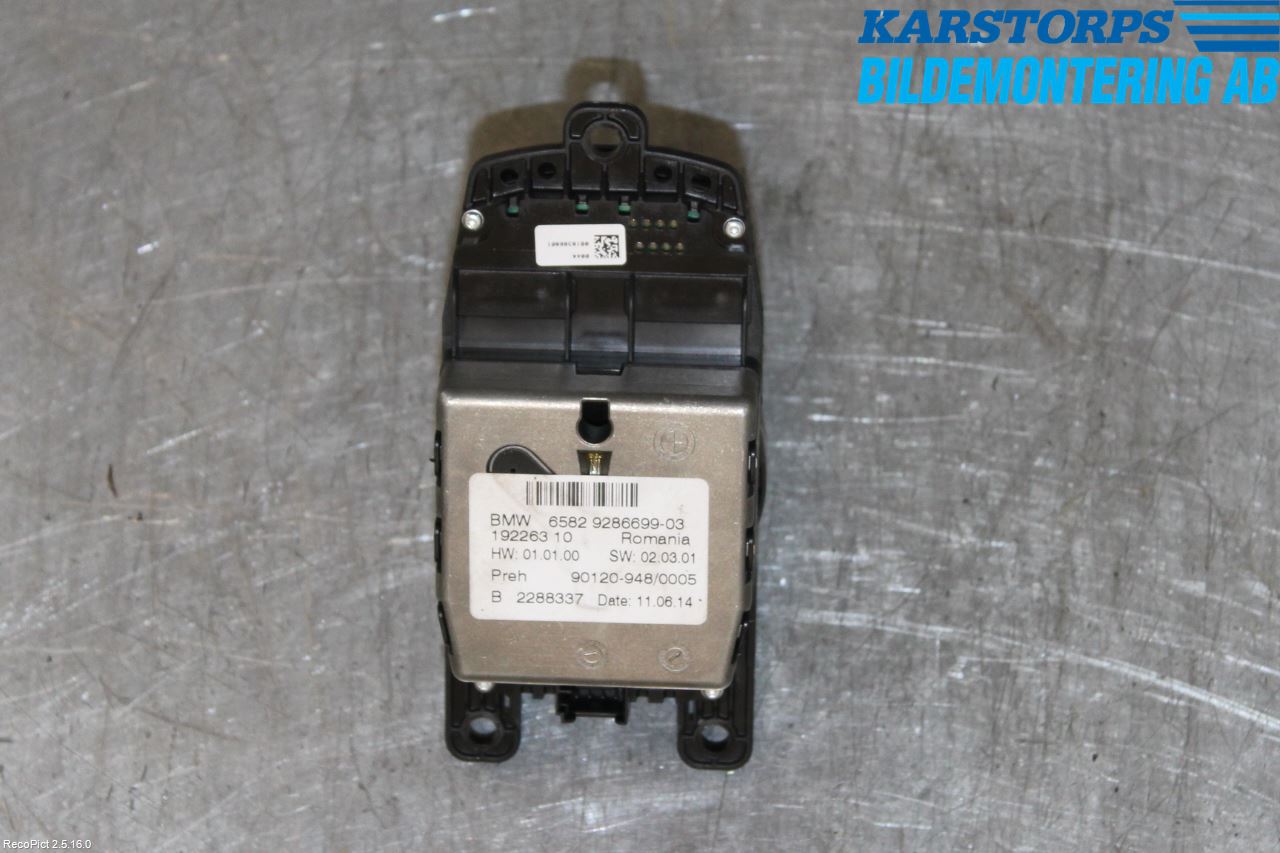 BMW 5 F10/F11/F18 09-17 Strömställare Färddator