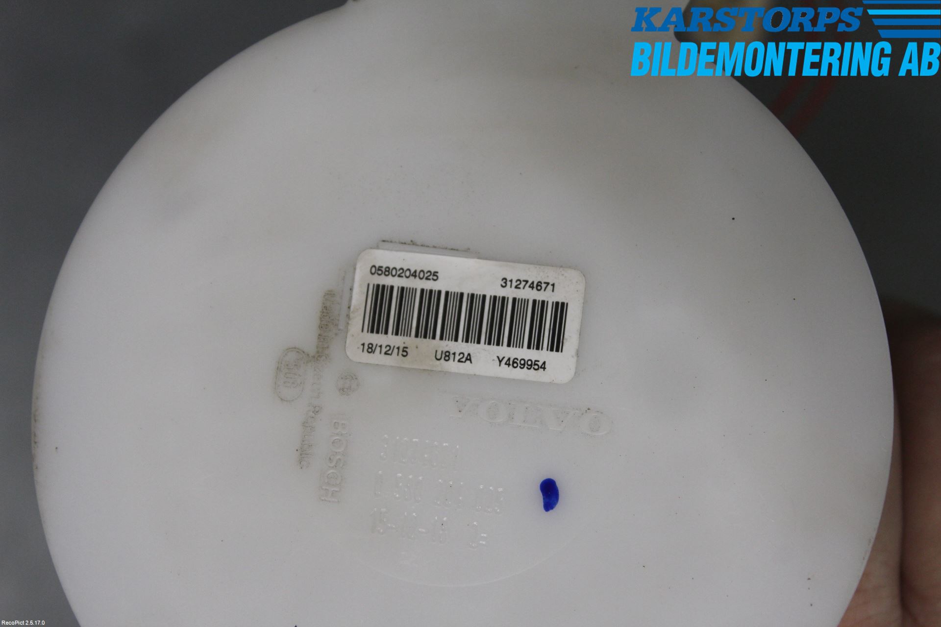 Volvo XC70 14-16 Givare Tank