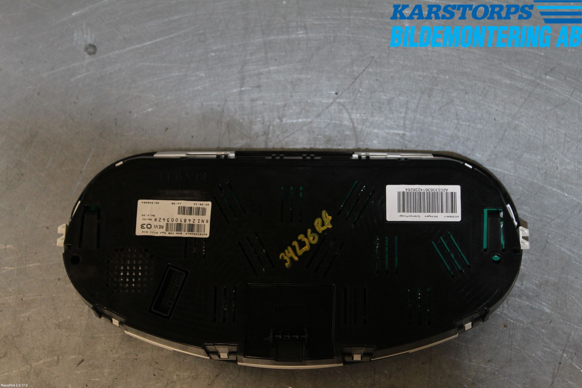 Renault MEGANE III 09-15 Instrument Komb