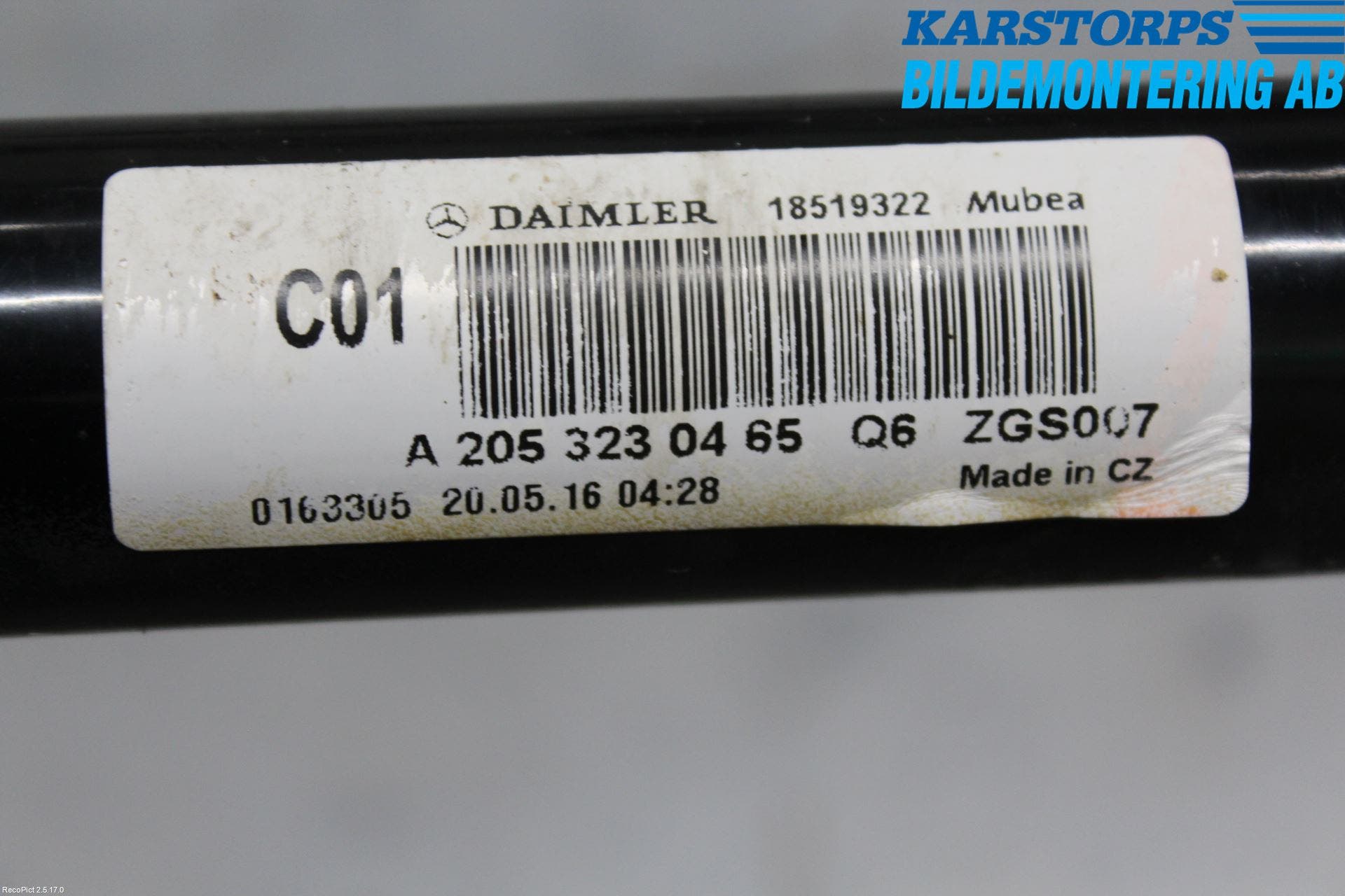 Mercedes-Benz MB C-KLASS (W205) 14-21 Krängningshämmare Fram