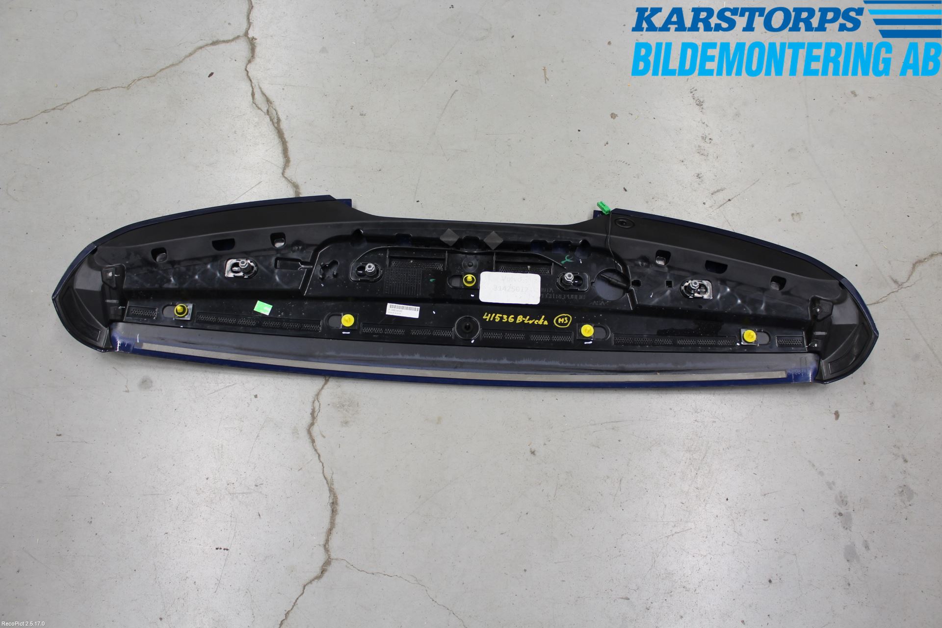Volvo V60 14-18 Spoiler Baklucka