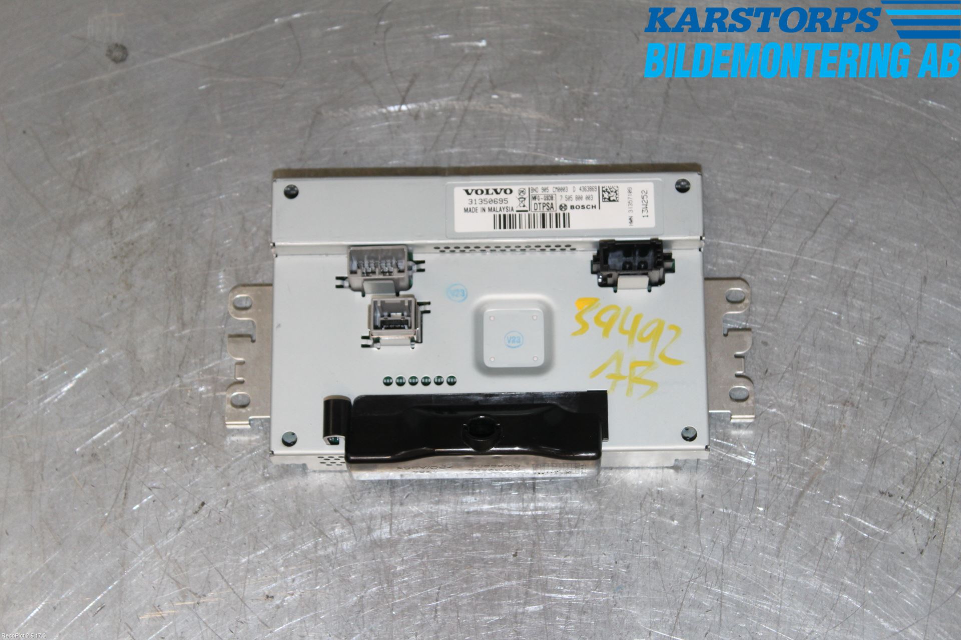 Volvo V70 14-16 Multifunktionsdisplay