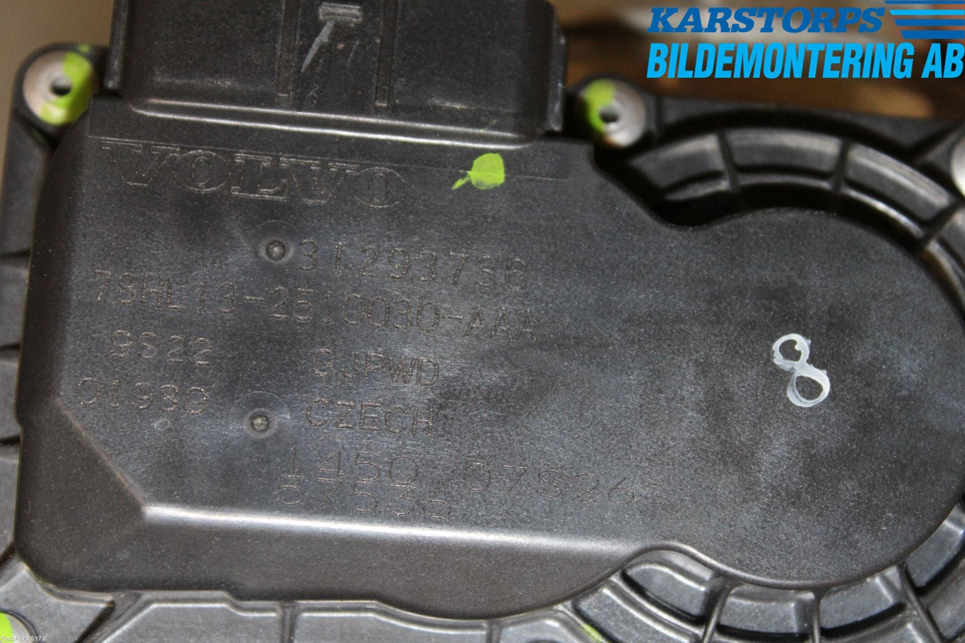 Volvo V70 14-16 Injspjällhus