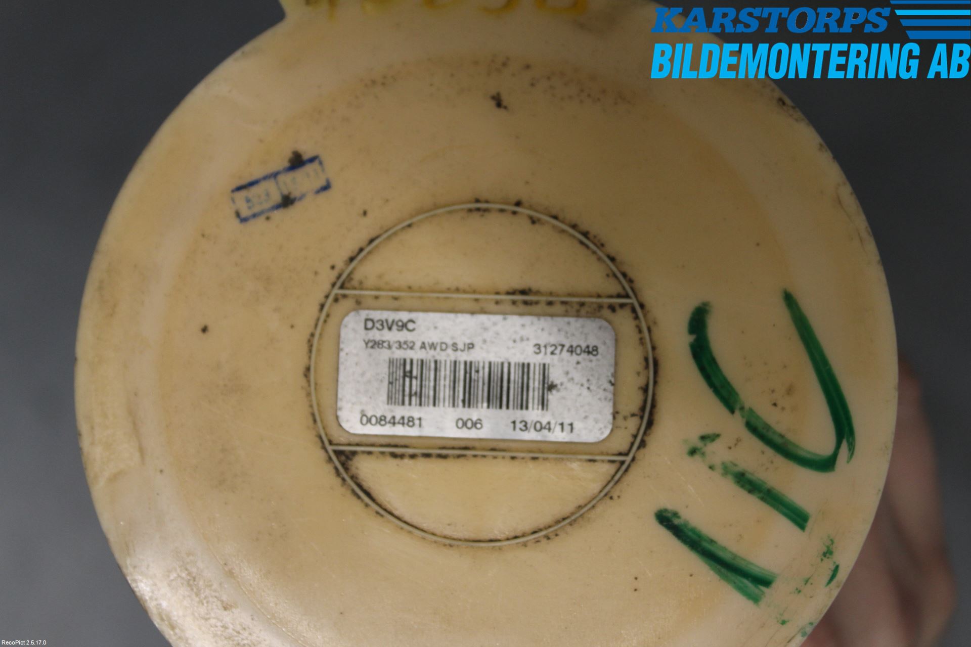 Volvo S60 11-13 Givare Tank