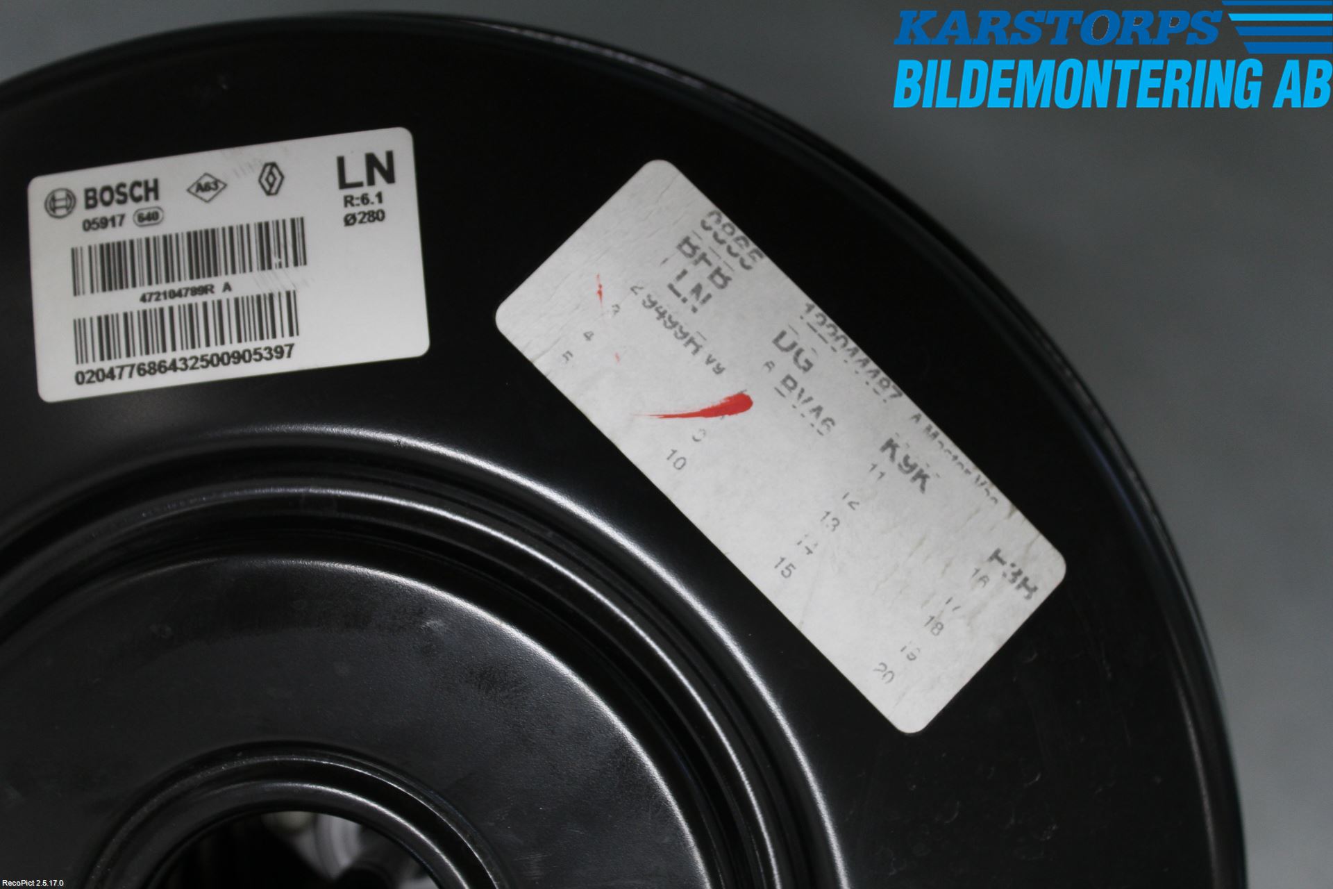 Renault MEGANE IV 16-23 Bromsservo