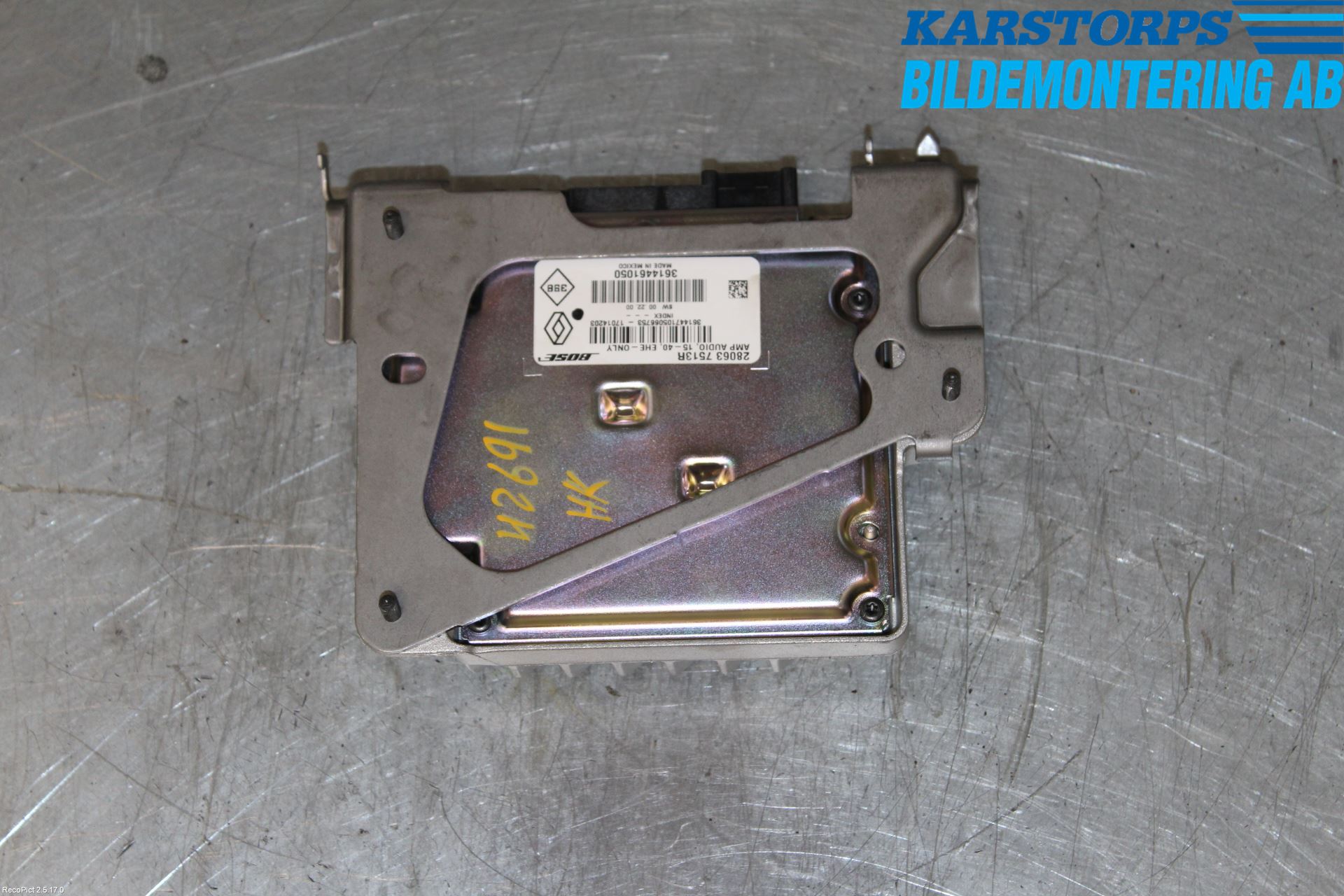 Renault MEGANE IV 16-23 Radio-Stereo Förstärkare