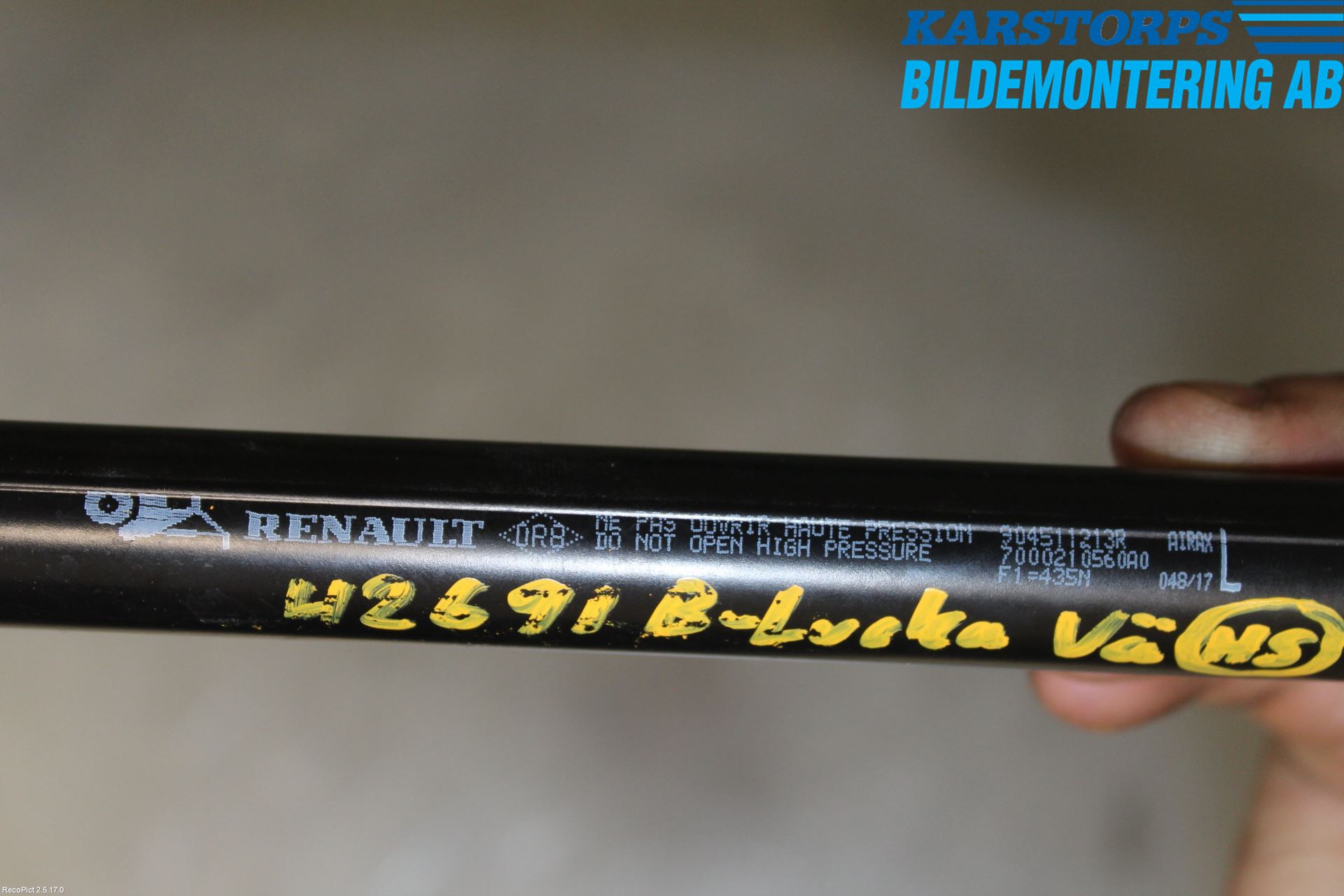 Renault MEGANE IV 16-23 Gasfjäder Baklucka