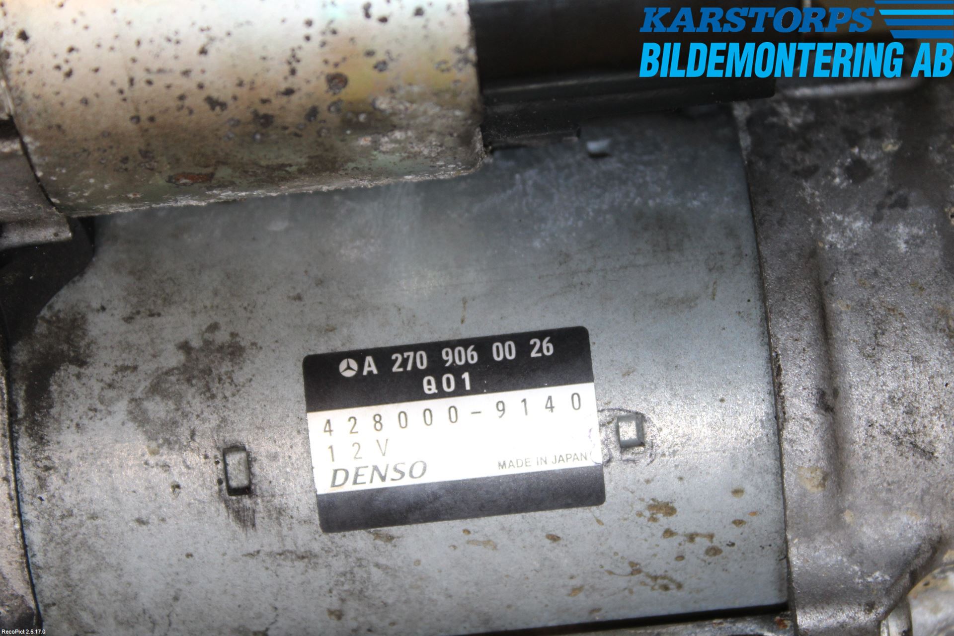 Mercedes-Benz MB A-KLASS (W176) 13-18 Startmotor Diesel