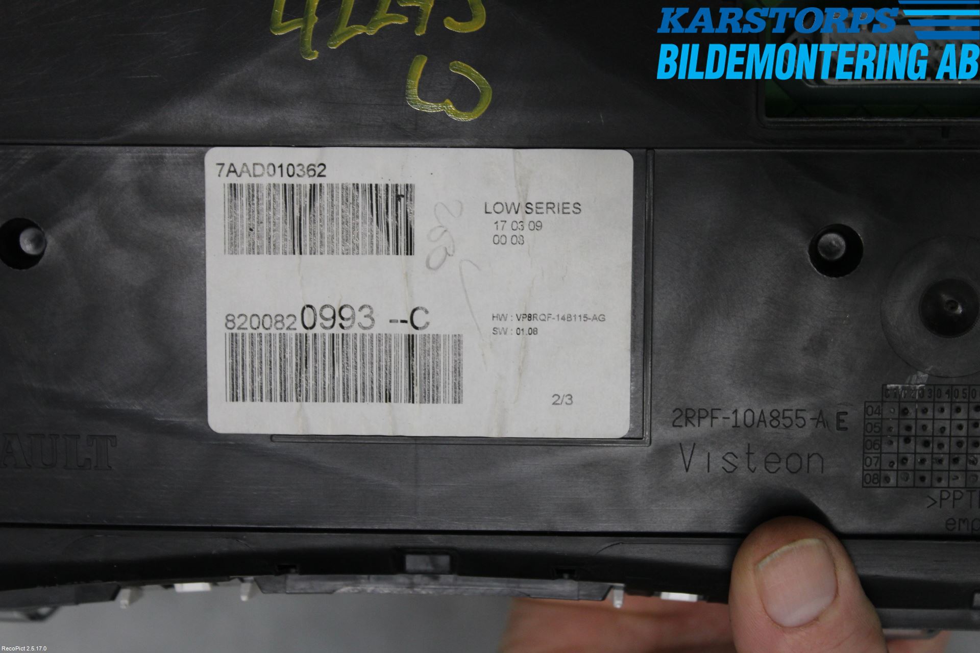 Renault CLIO III  06-09 Instrument Komb