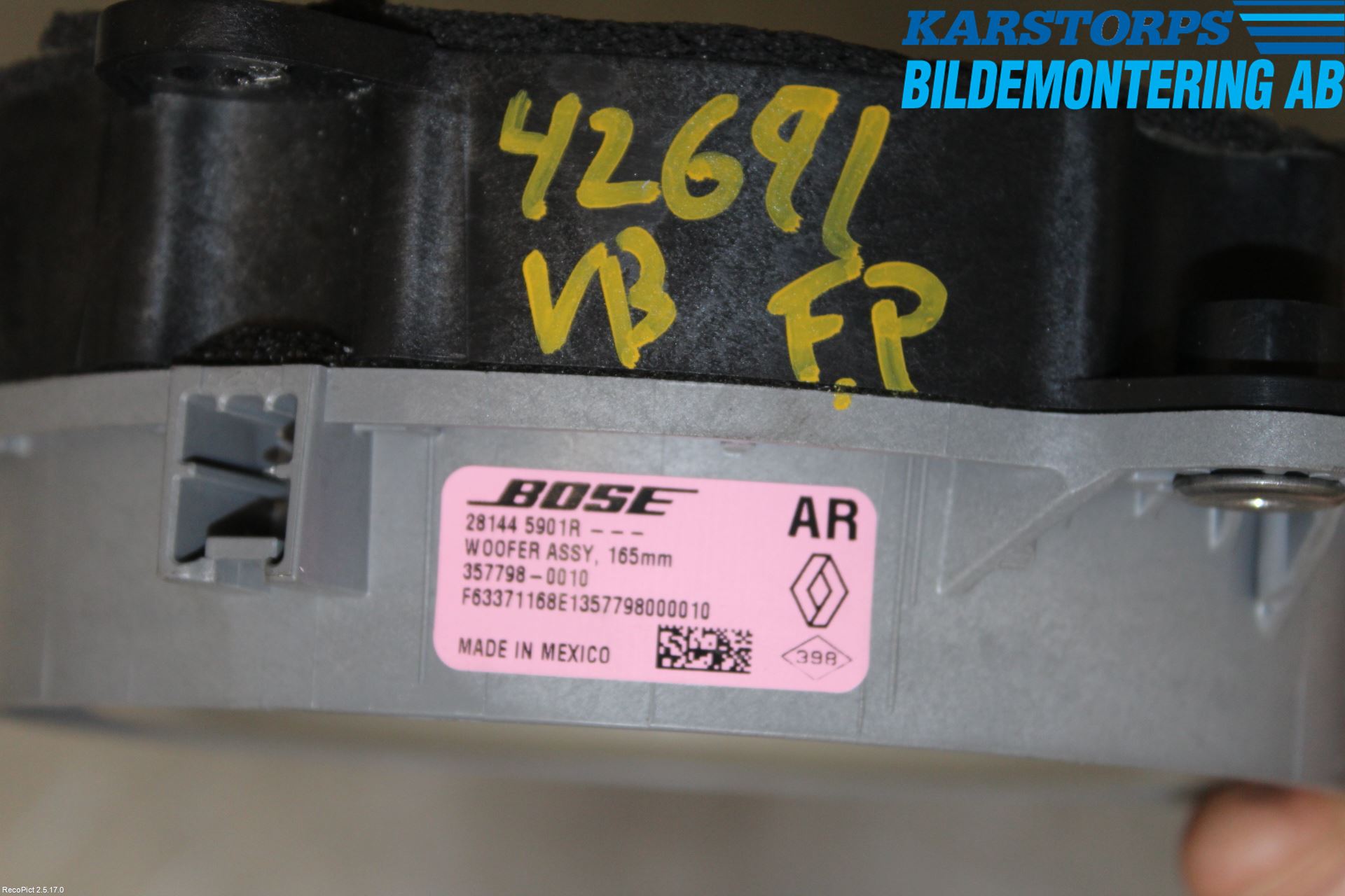 Renault MEGANE IV 16-23 Högtalare