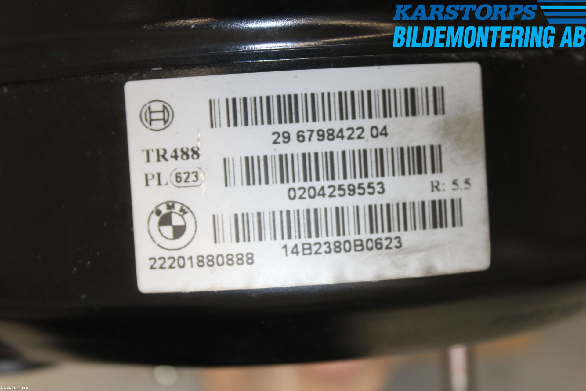 BMW 3 GT F34 13-19 Bromsservo