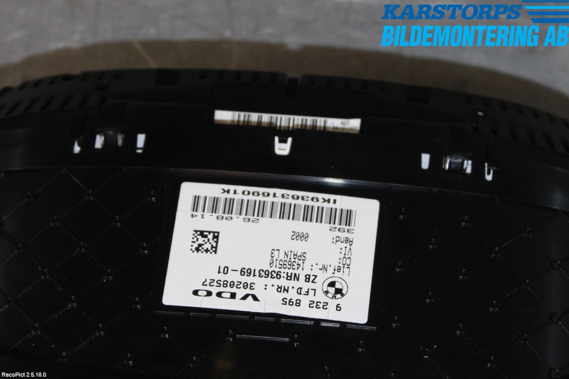 BMW 3 GT F34 13-19 Instrument Komb