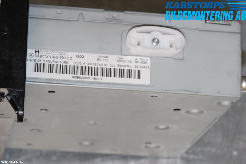Mercedes-Benz MB A-KLASS (W169) 04-12 Cd Radio - Multimediapanel