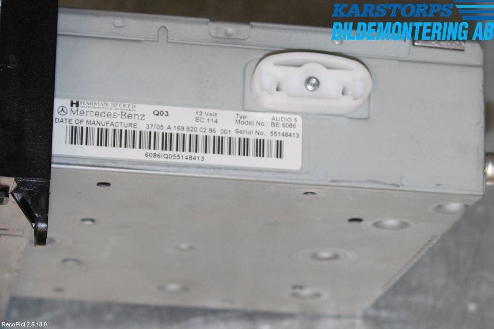 Mercedes-Benz MB A-KLASS (W169) 04-12 Cd Radio - Multimediapanel