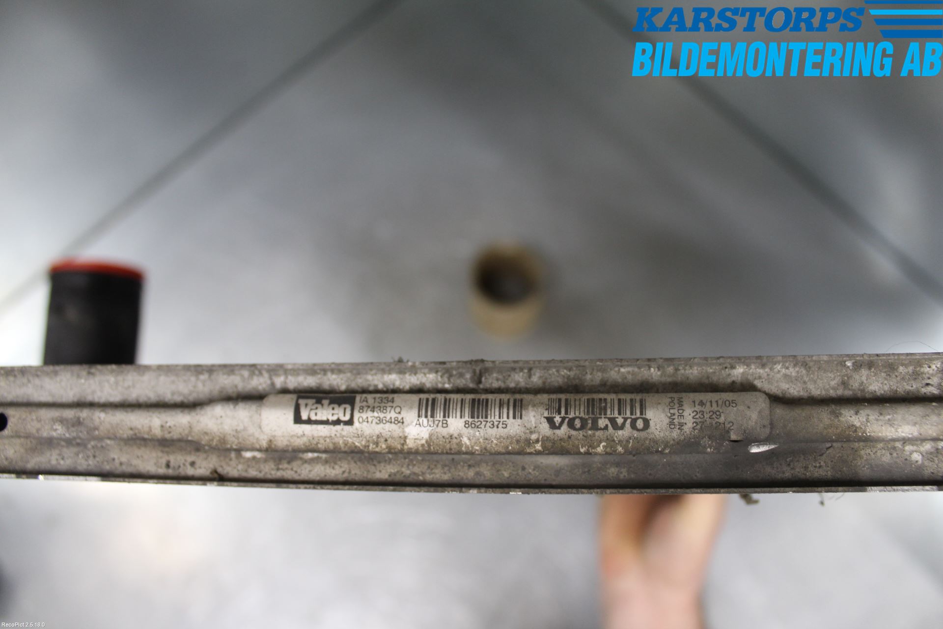 Volvo XC90 03-06 Laddluft-Intercooler Kyl