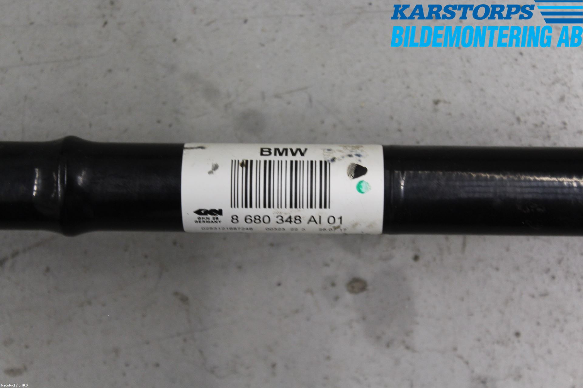 BMW 3 F30/F31/F80 12-19 Drivaxel Bak Höger