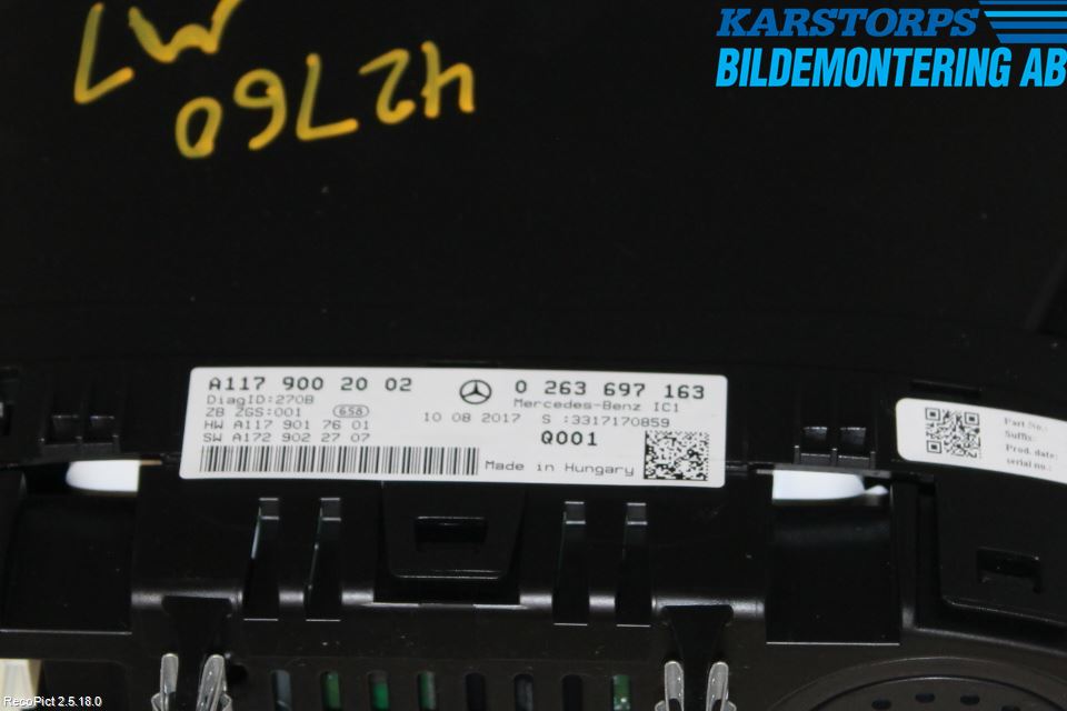 Mercedes-Benz MB CLA-KLASS (C117/X117) 13-19 Instrument Komb