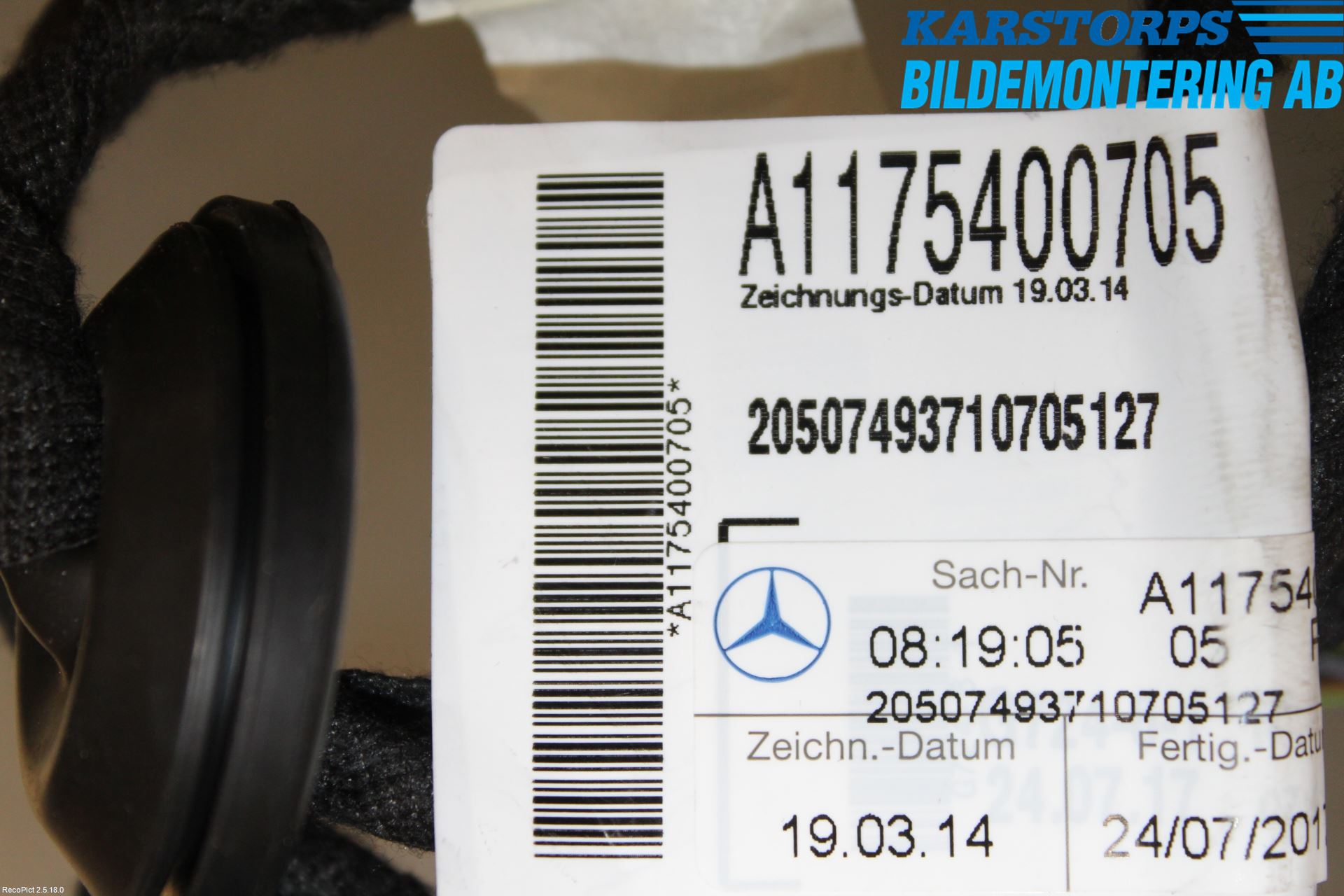 Mercedes-Benz MB CLA-KLASS (C117/X117) 13-19 Kabelhärva