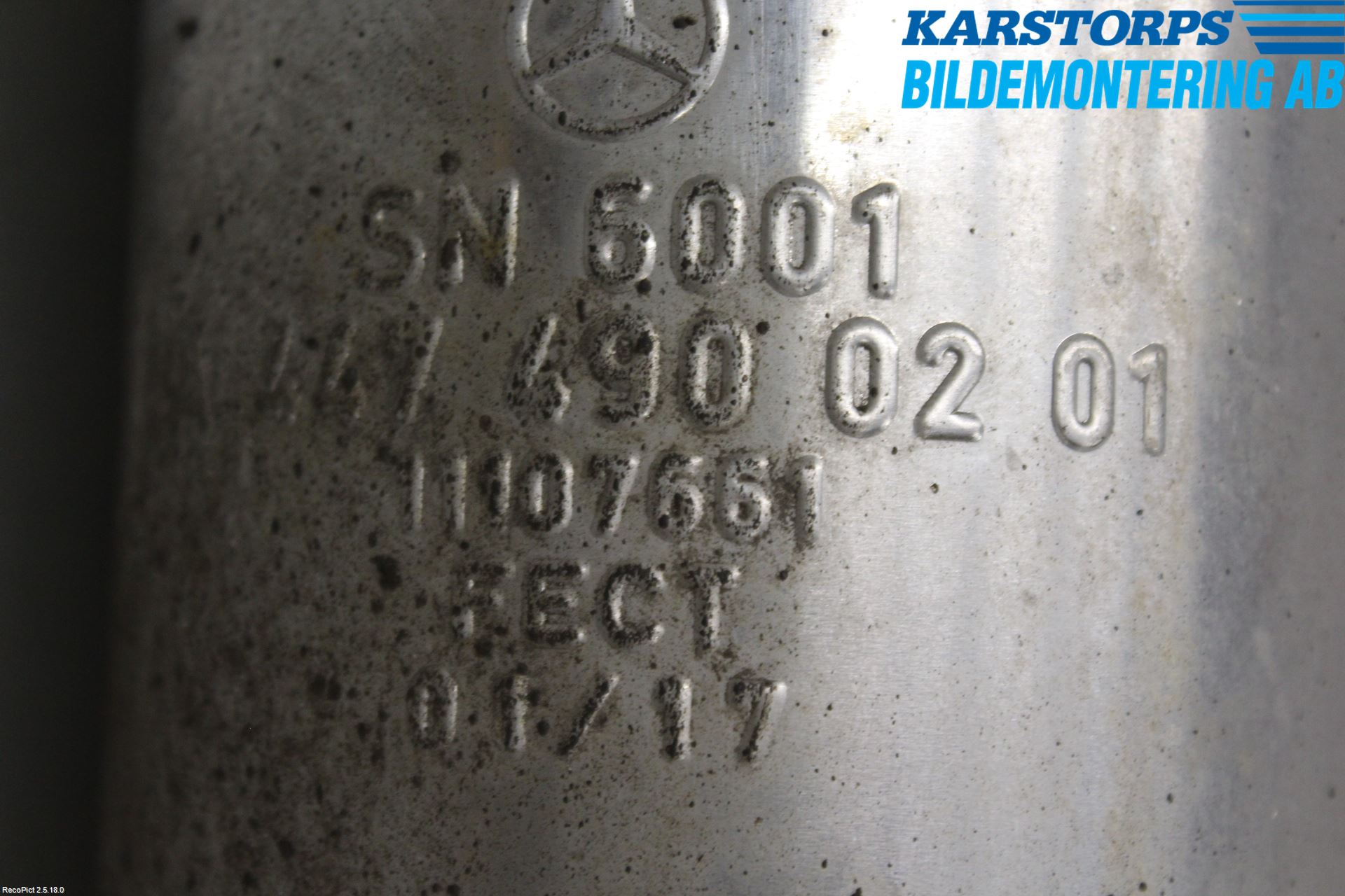 Mercedes-Benz MB VITO/V-KLASS (W640,W447,W448) 14- Avgas Bakre Dämpare