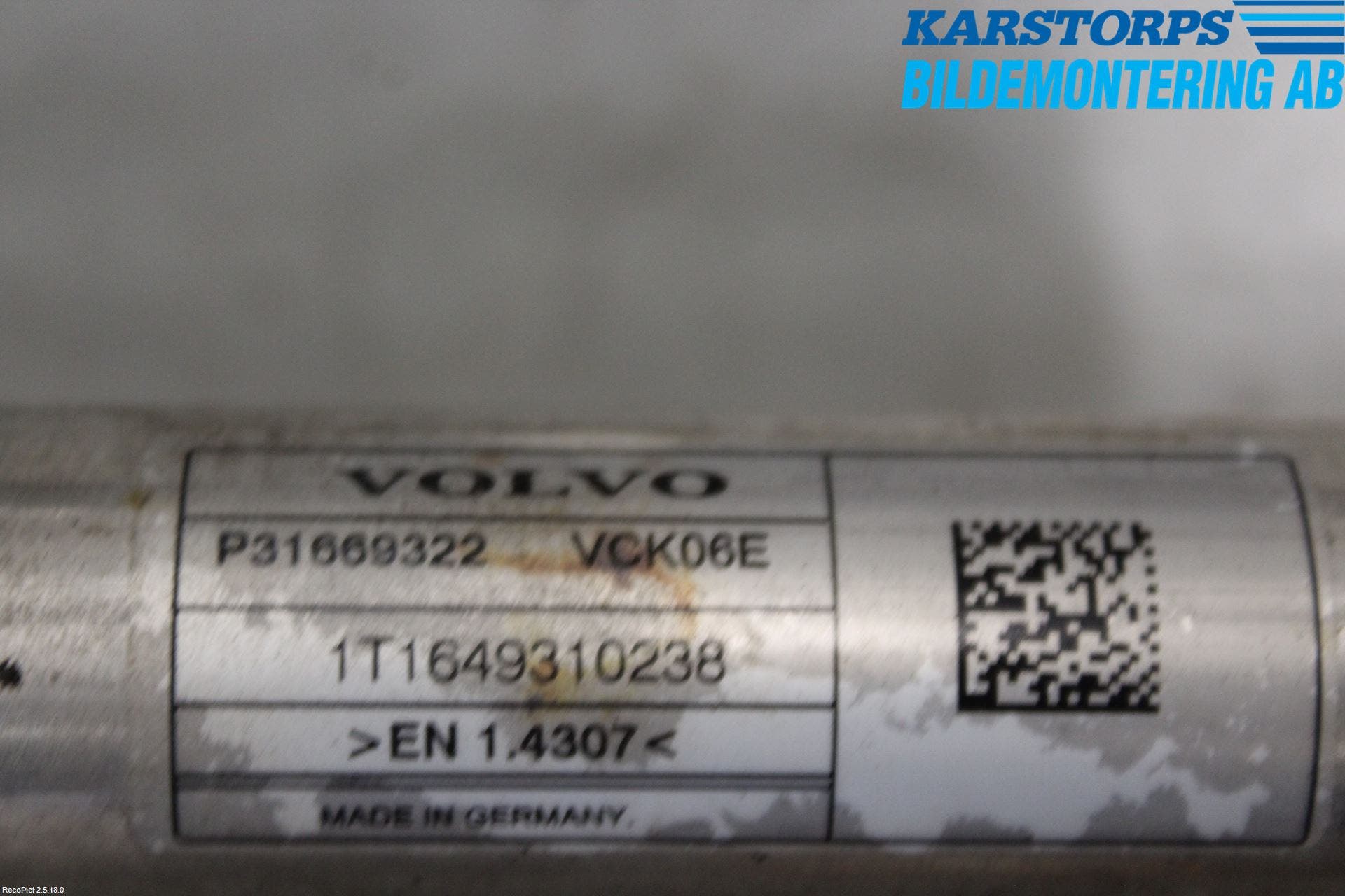 Volvo S90 17->> Bränslepåfyllnrör-Slang