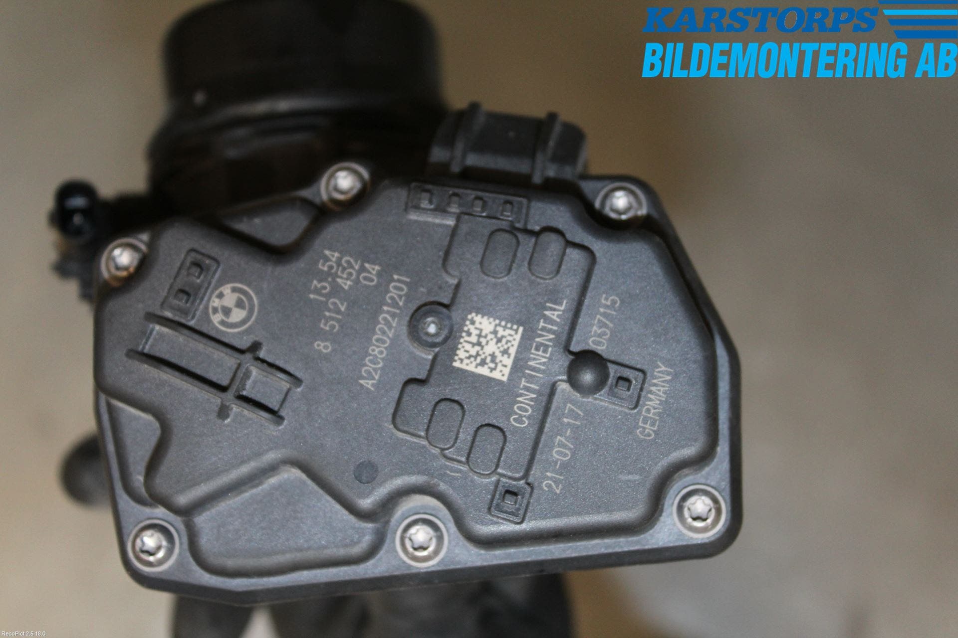 BMW 3 F30/F31/F80 12-19 Injspjällhus