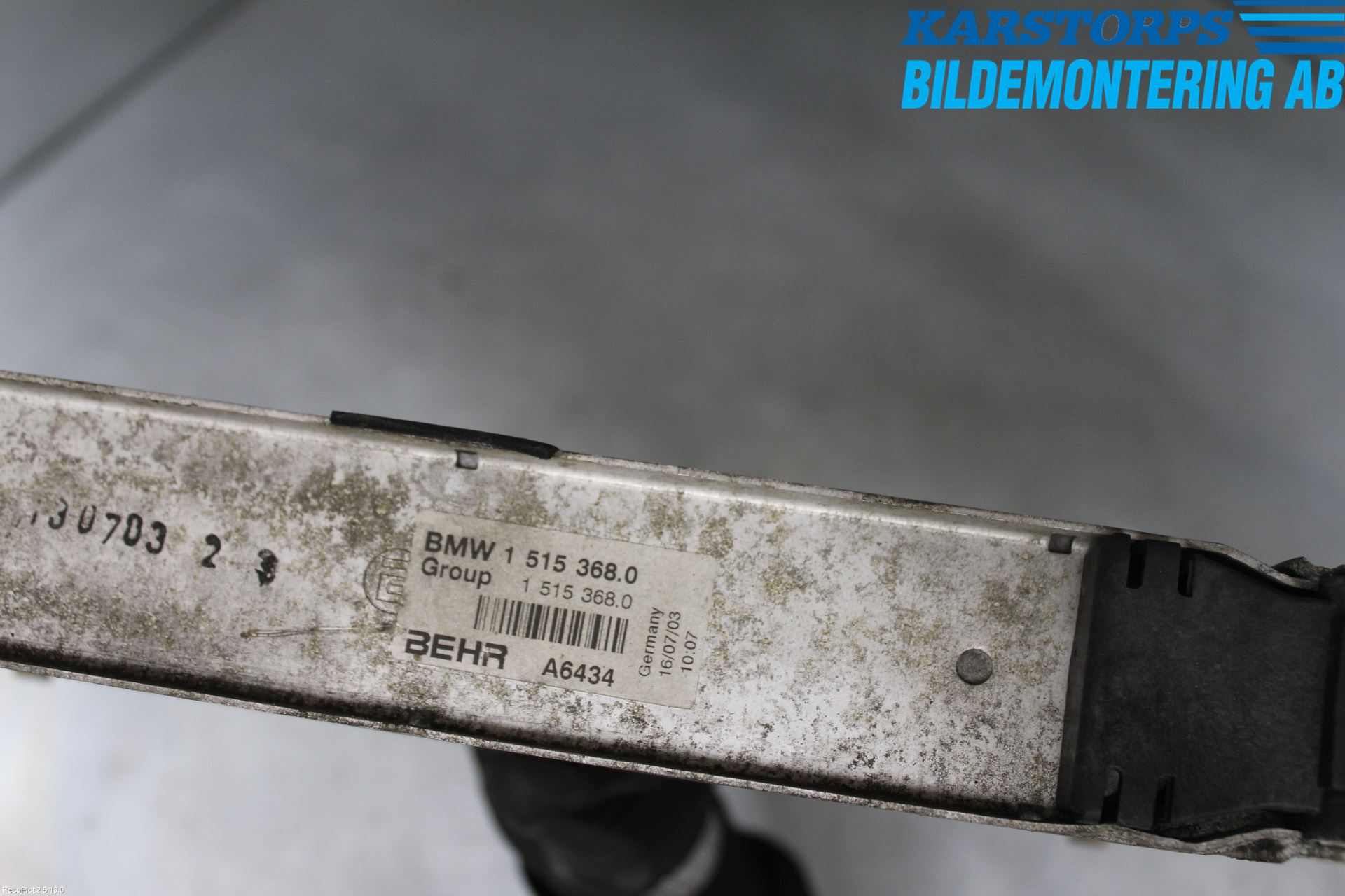 Mini COUPE R50/53 01-06 Laddluft-Intercooler Kyl