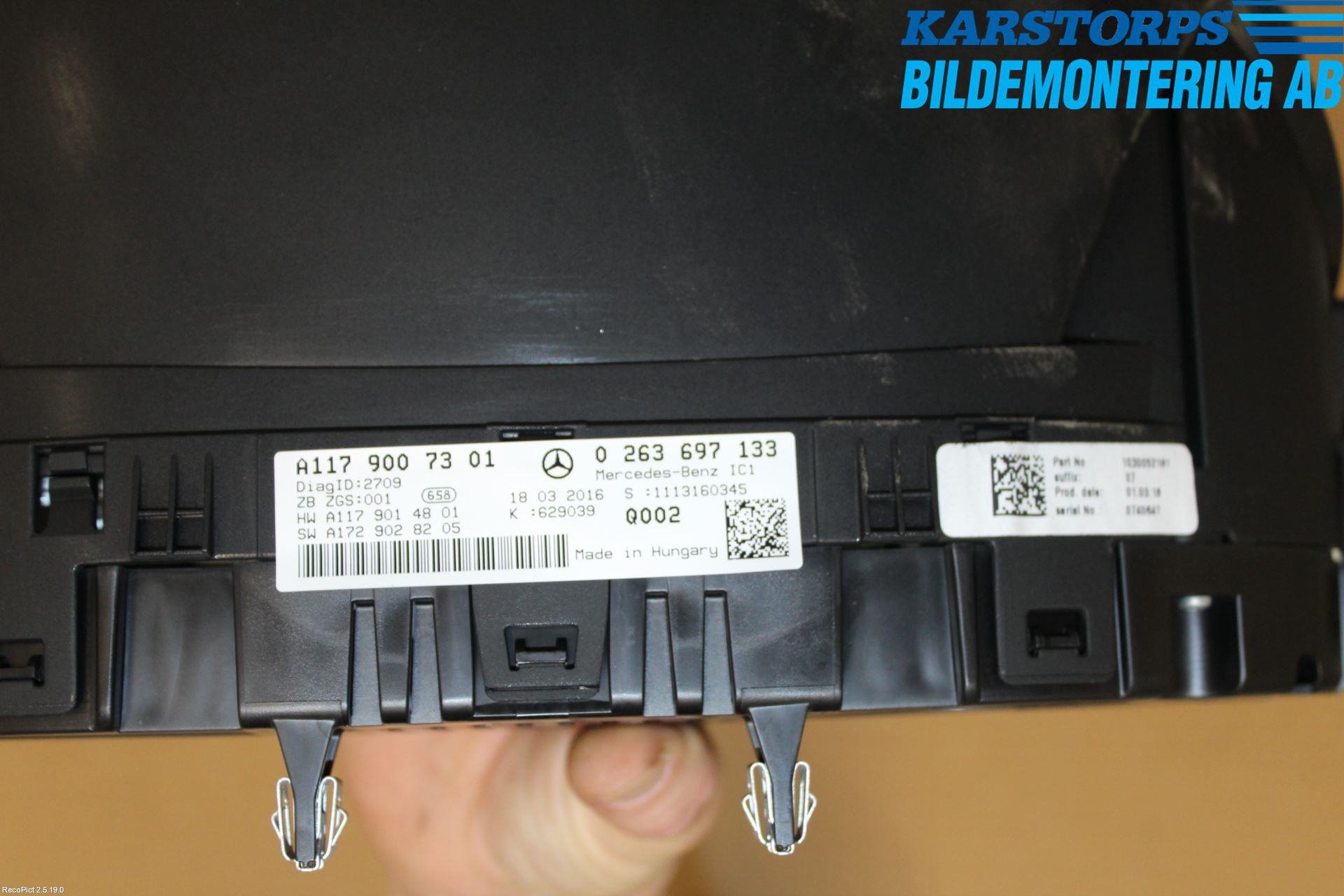 Mercedes-Benz MB CLA-KLASS (C117/X117) 13-19 Instrument Komb