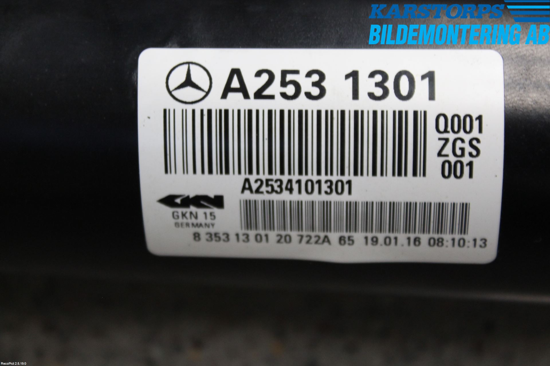 Mercedes-Benz MB GLC-KLASS (X253/C253) 15-22 Mellanaxel Komp