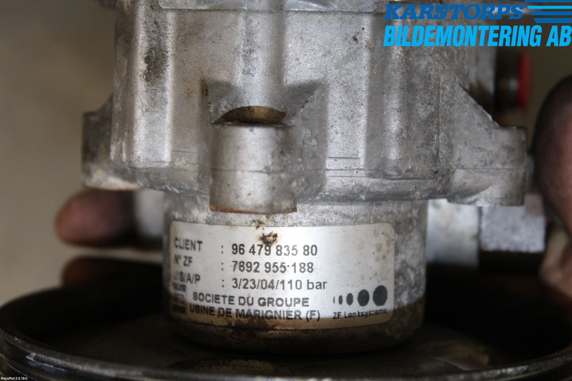 Citroen C8 Styrservopump