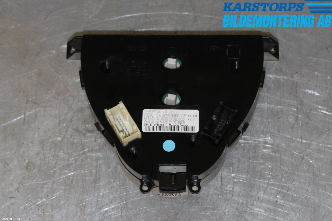 Citroen C8 Värmereglage