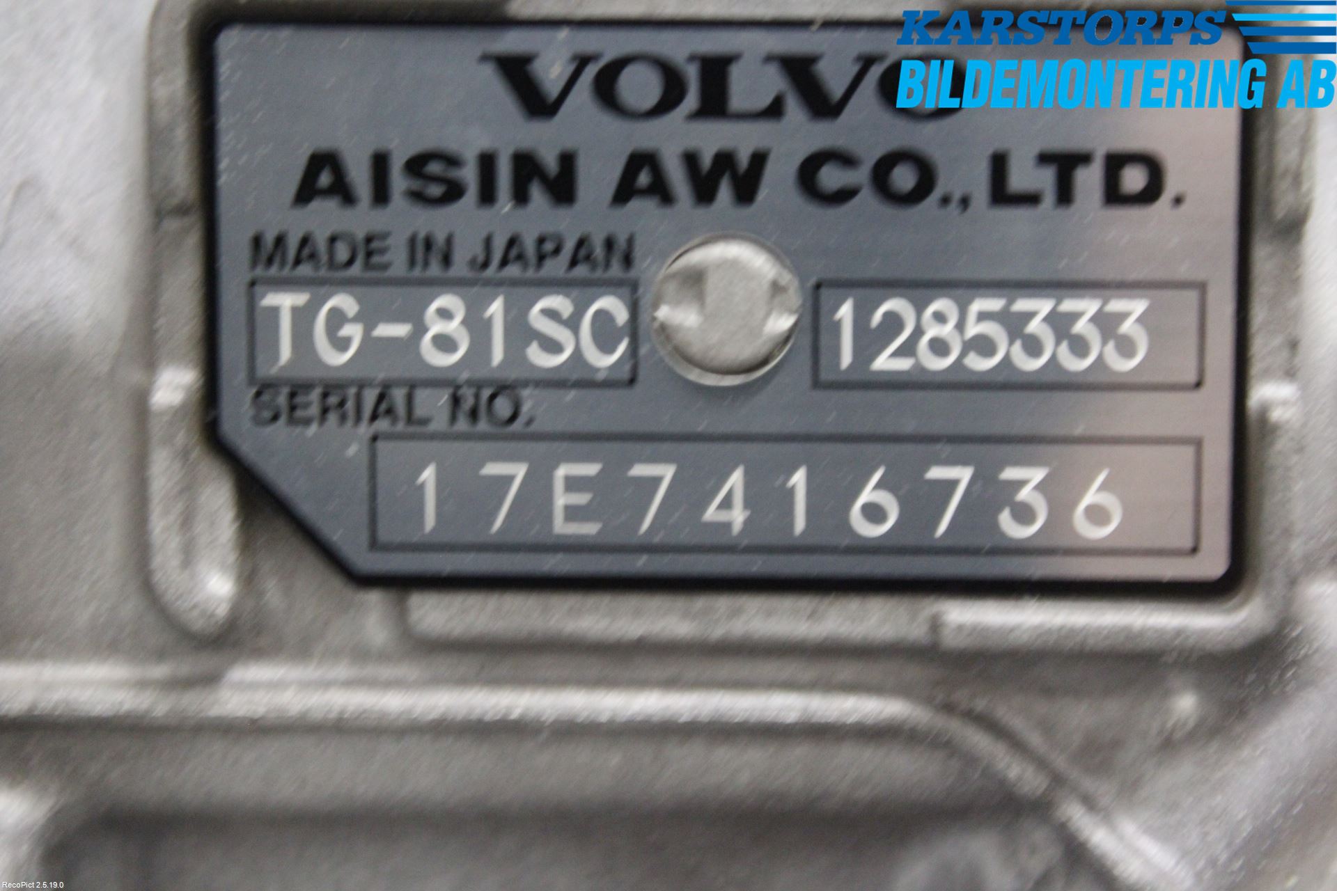 Volvo XC60 18- Växellåda Automat