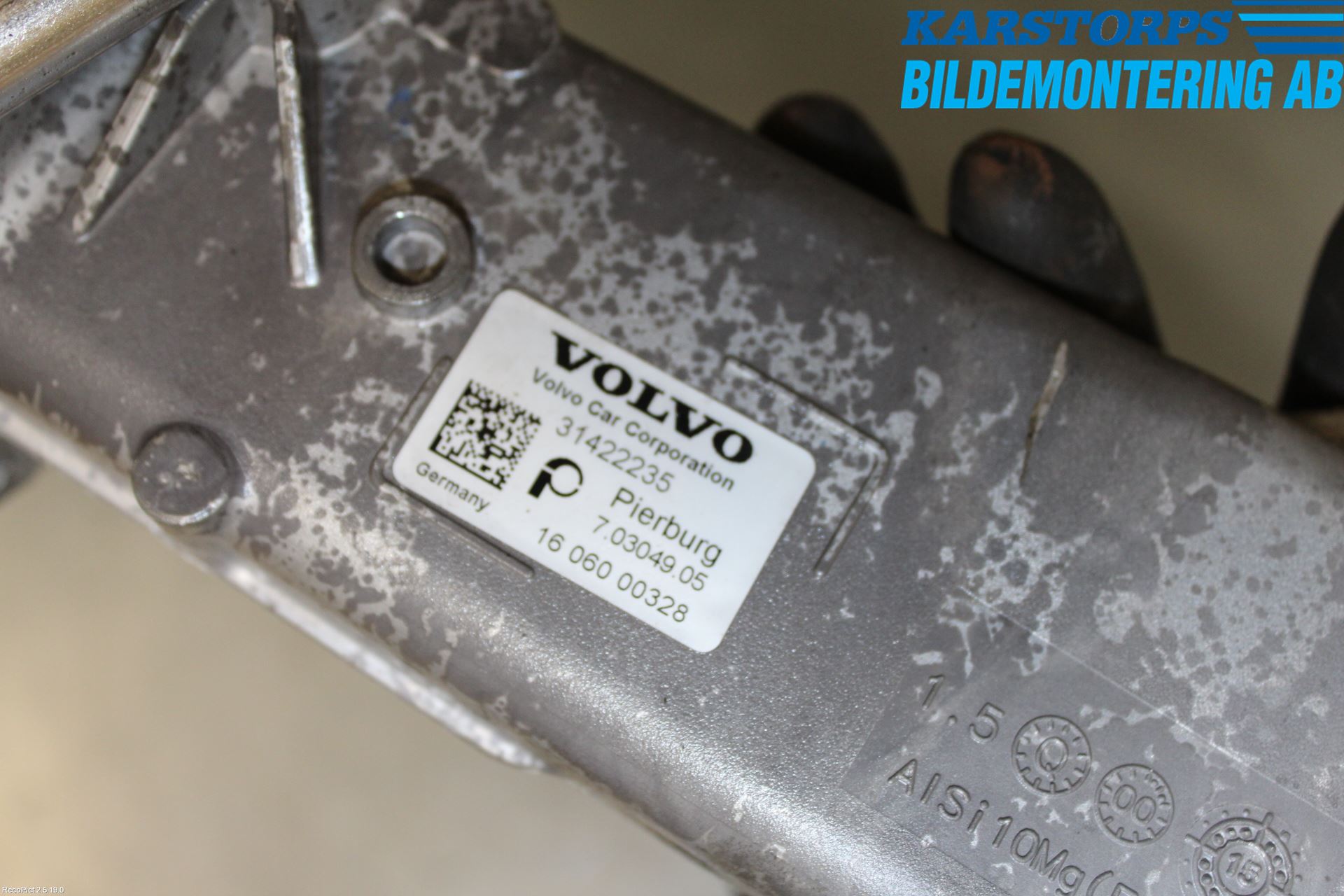 Volvo V60 14-18 Avgaskylare