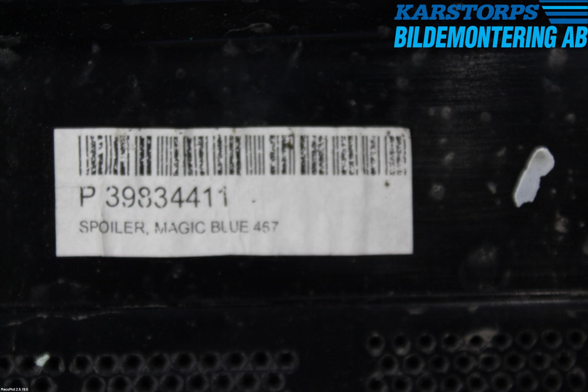 Volvo V60 14-18 Spoiler Baklucka