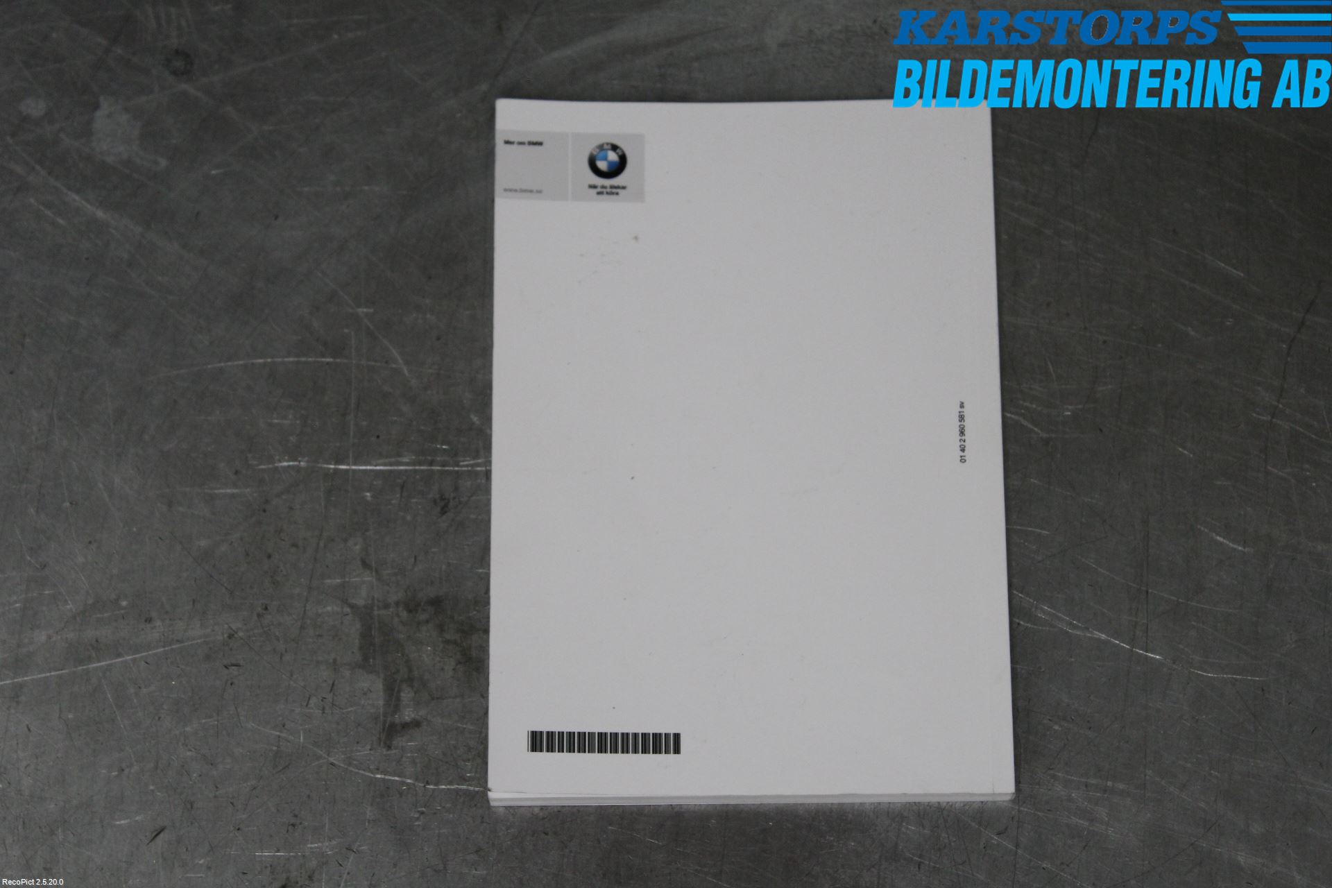 BMW 4 F36 Gran Coupé 14-20 Instruktionsbok