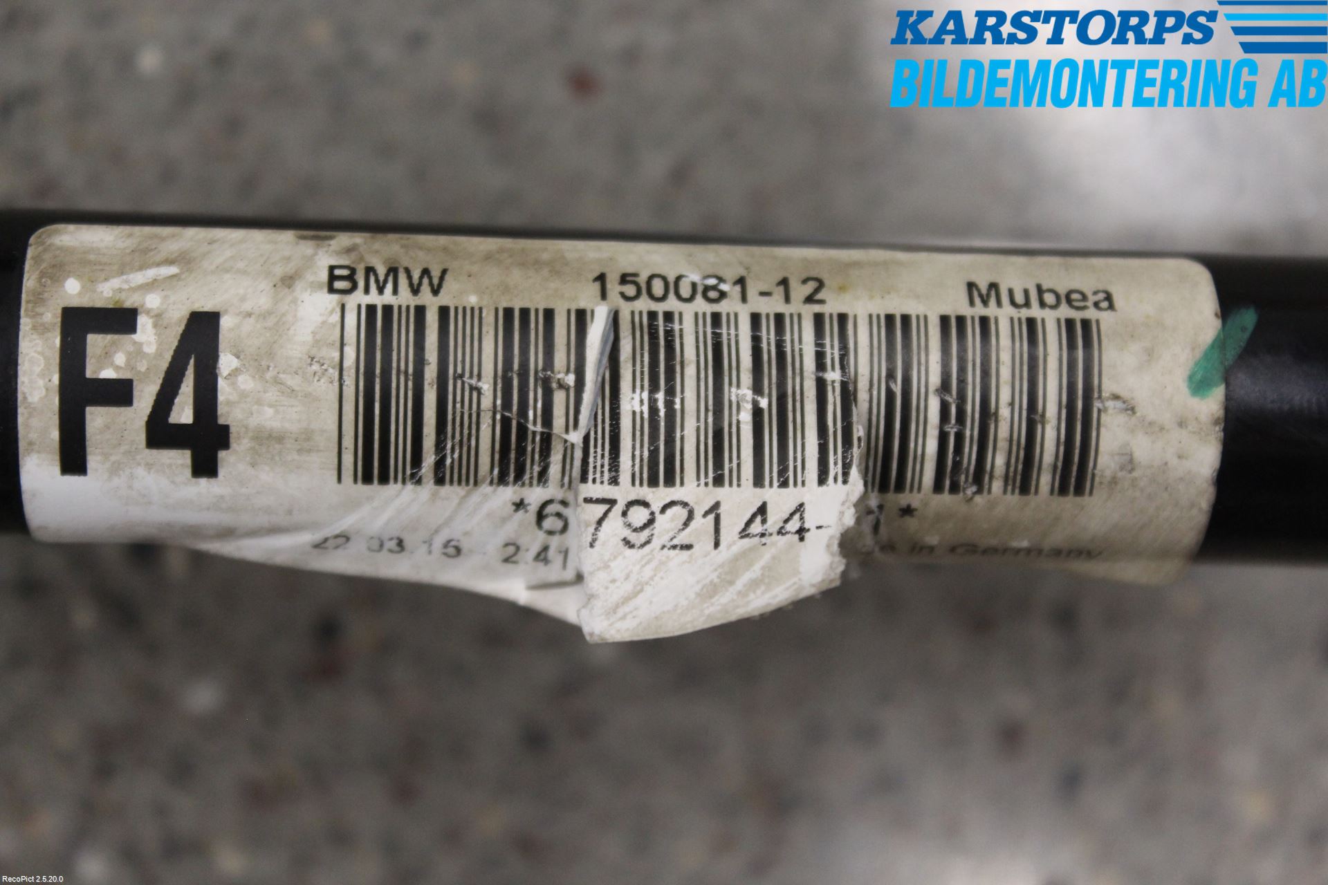 BMW 4 F36 Gran Coupé 14-20 Krängningshämmare Fram