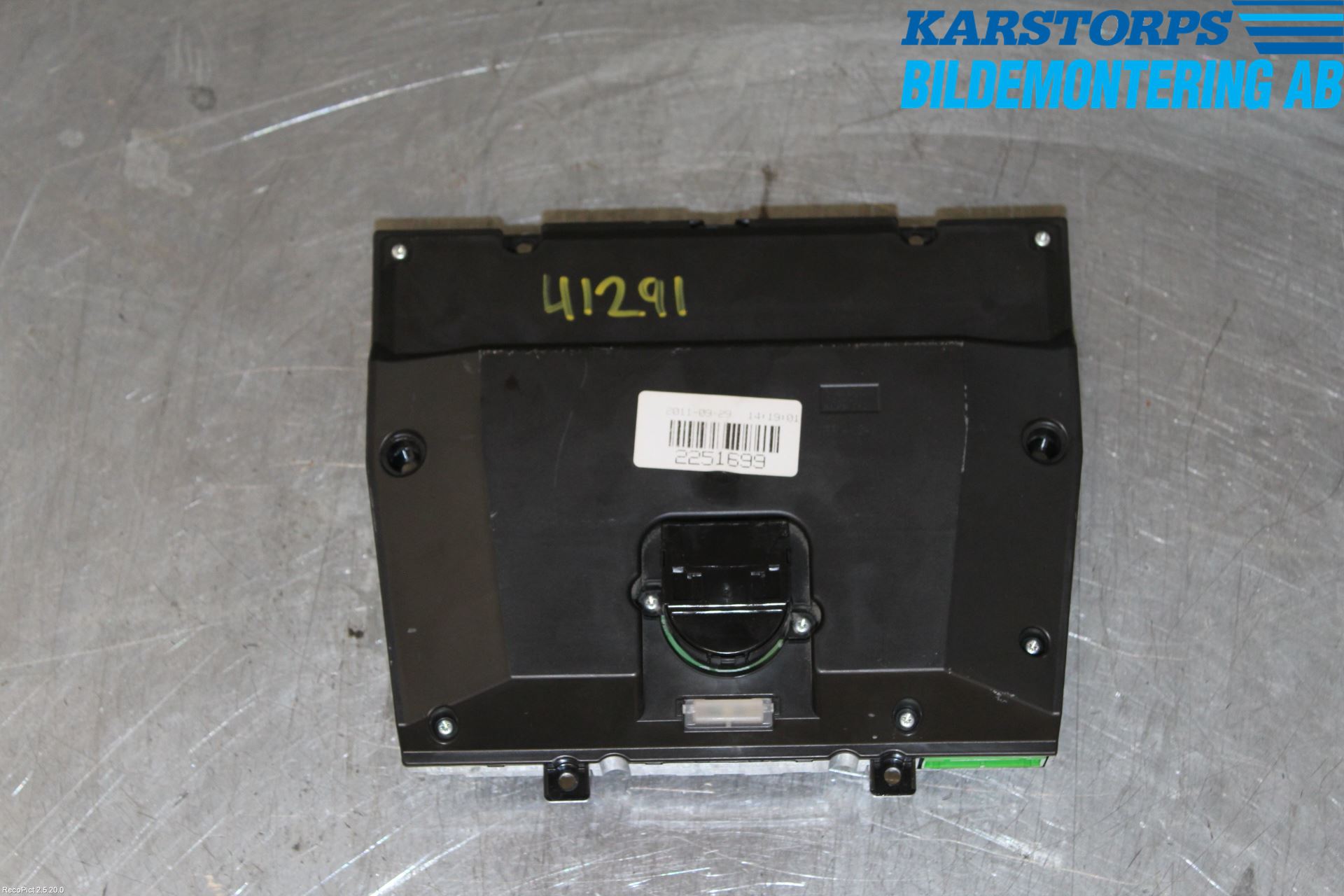 Volvo V60 11-13 Värmereglage