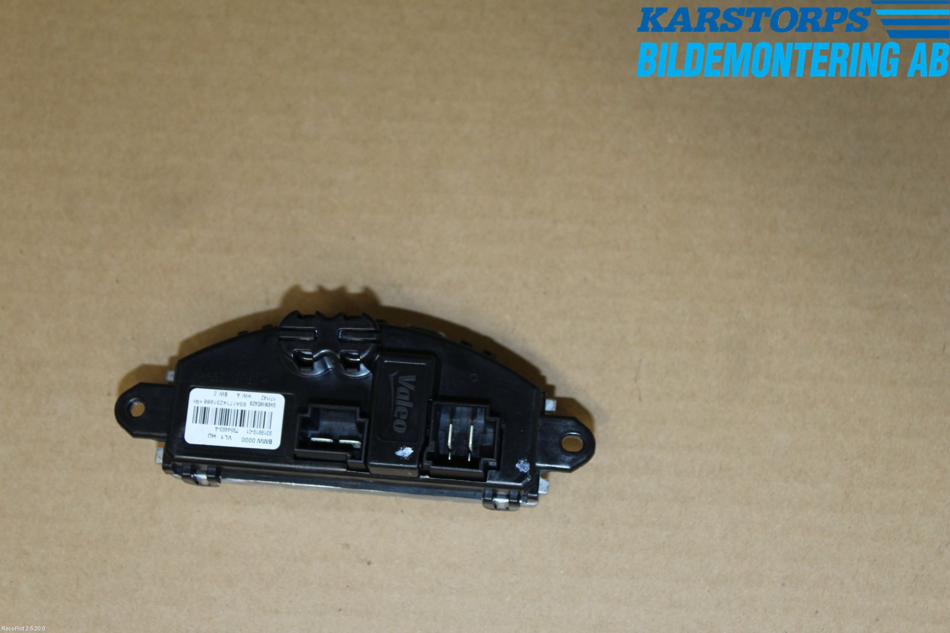 BMW 3 F30/F31/F80 12-19 Värmefläktsmotstånd