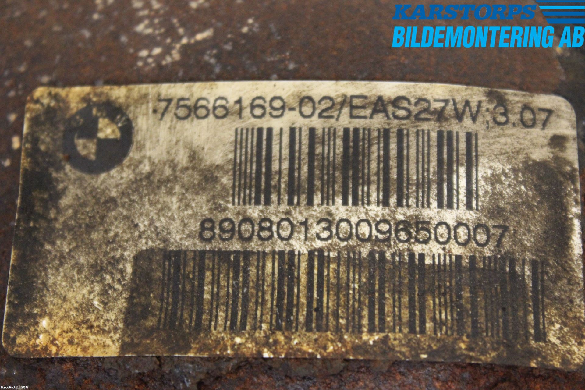 BMW 3 E90/91 SED/TOU 05-12 Bakväxel-Diff