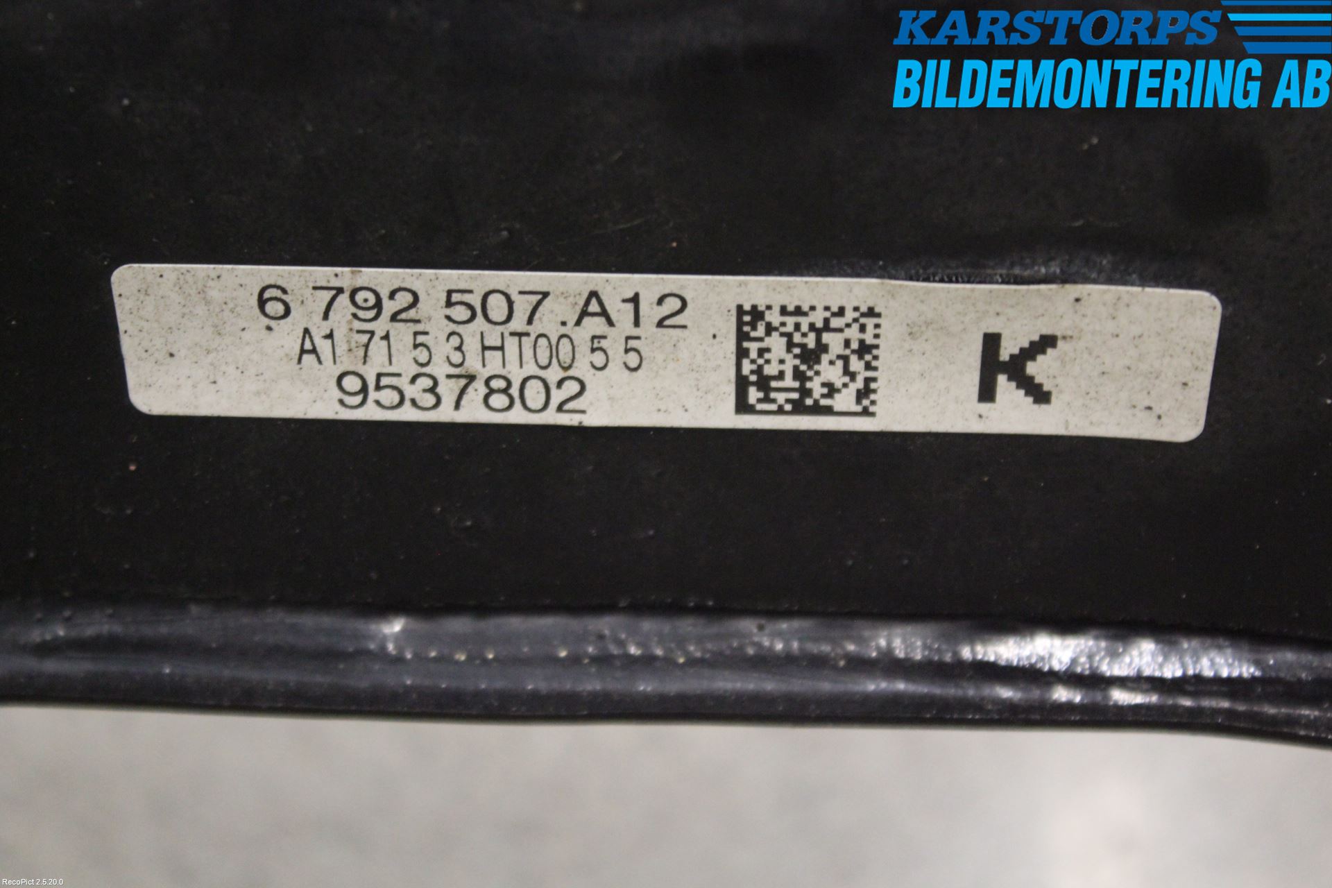 BMW 3 F30/F31/F80 12-19 Bakaxelbalk