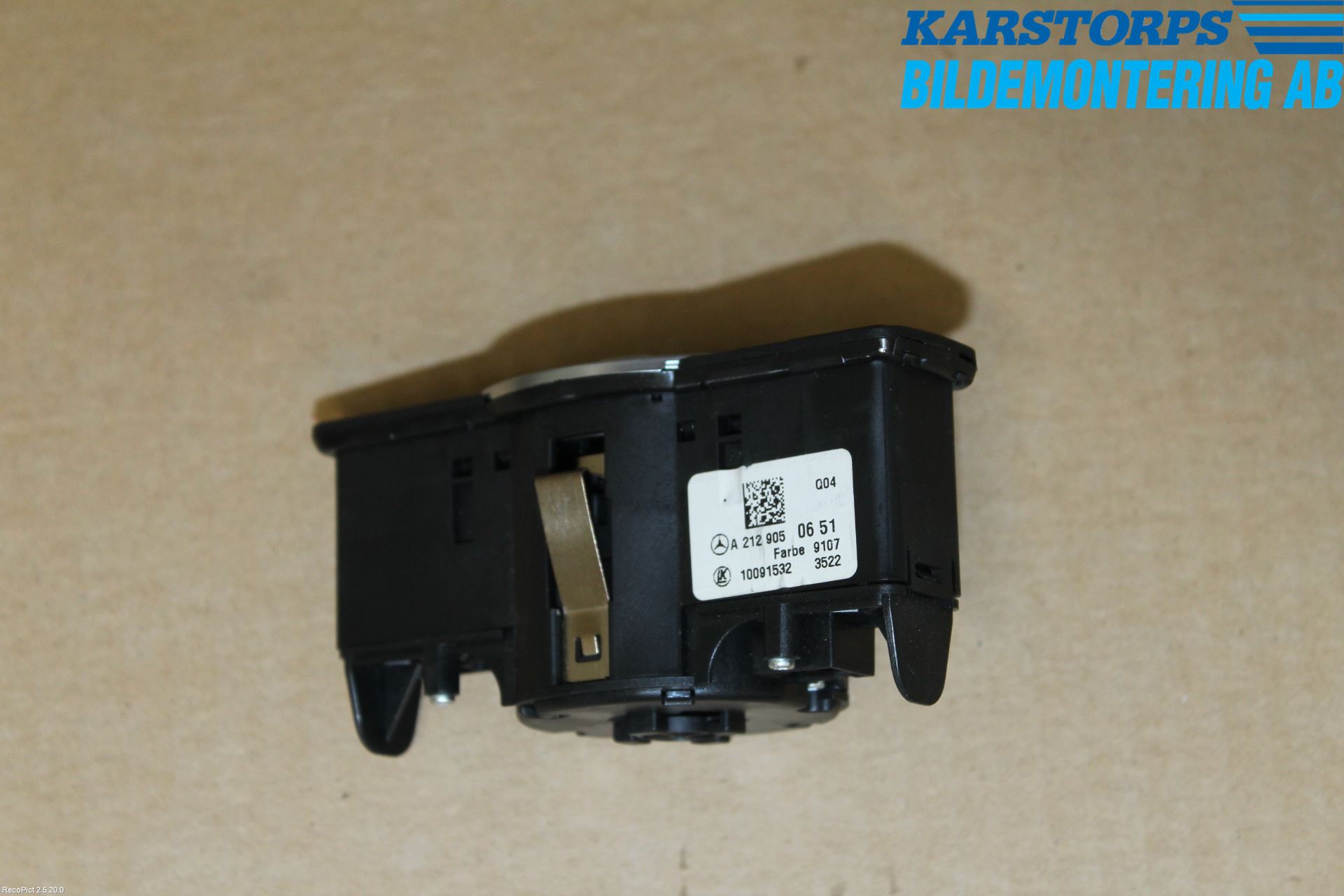 Mercedes-Benz MB E-KLASS (W212) 09-16 Strömställare Ljus